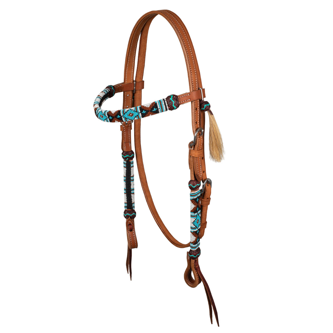 TESTIERA WESTERN CON PERLE NAVAJO | Briglie e Accessori | Corone | Pool's