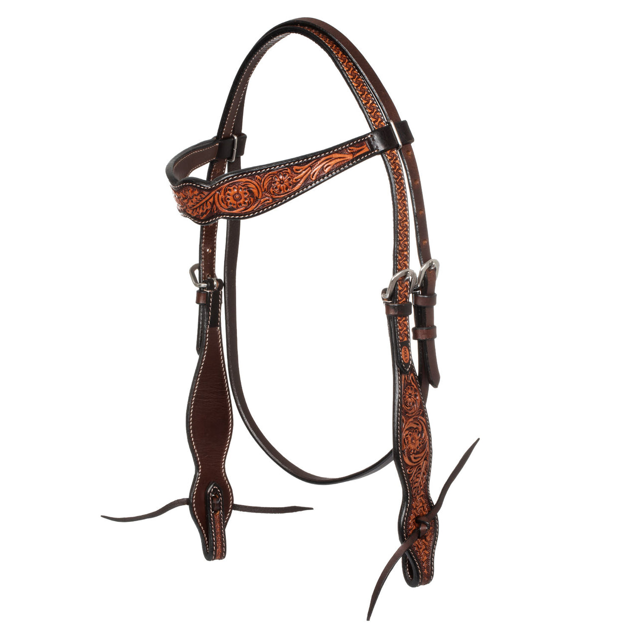 TESTIERA WESTERN MOTIVO FLOREALE | Briglie e Accessori | Corone | Pool's