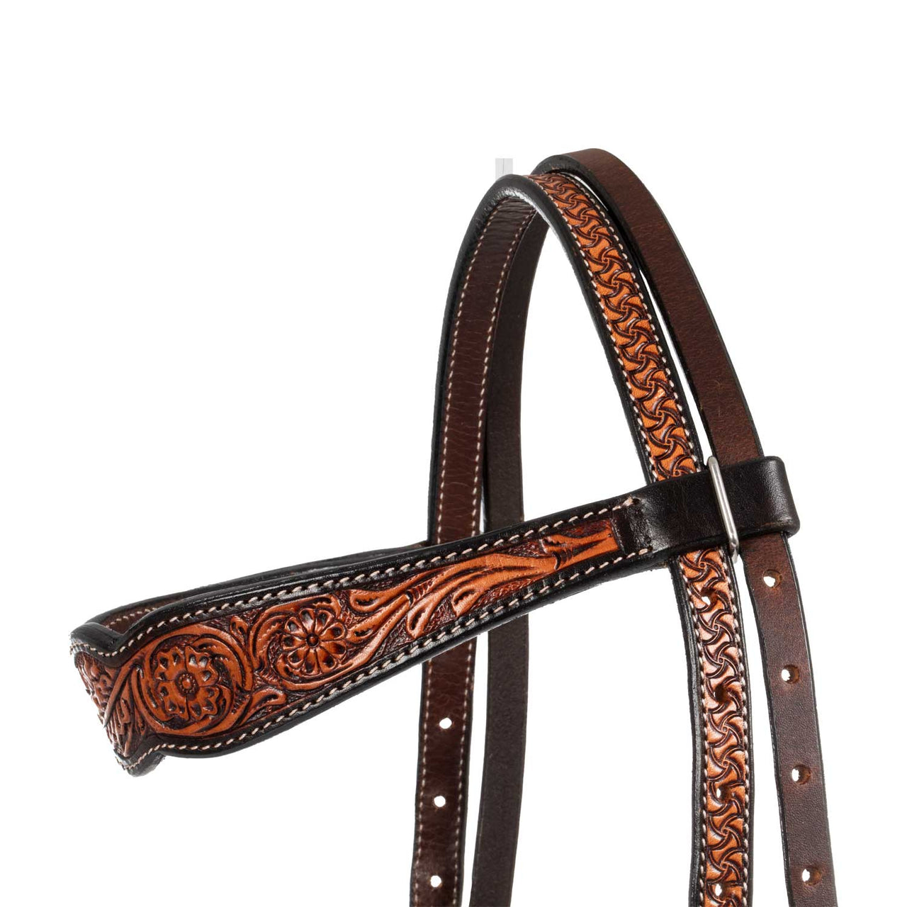 TESTIERA WESTERN MOTIVO FLOREALE | Briglie e Accessori | Corone | Pool's
