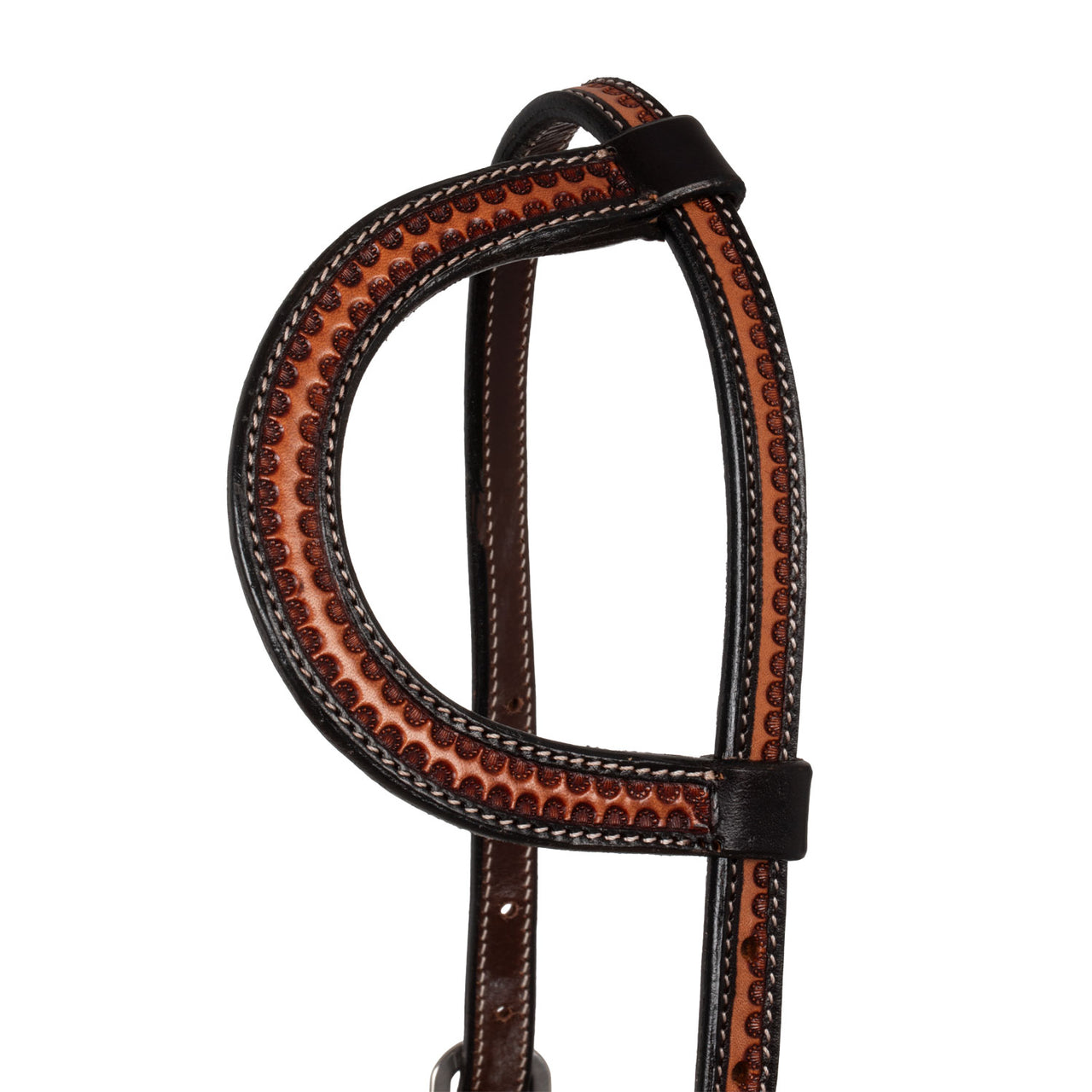 TESTIERA WESTERN UN ORECCHIO LAVORAZIONE SNAKE | Briglie e Accessori | Corone | Pool's