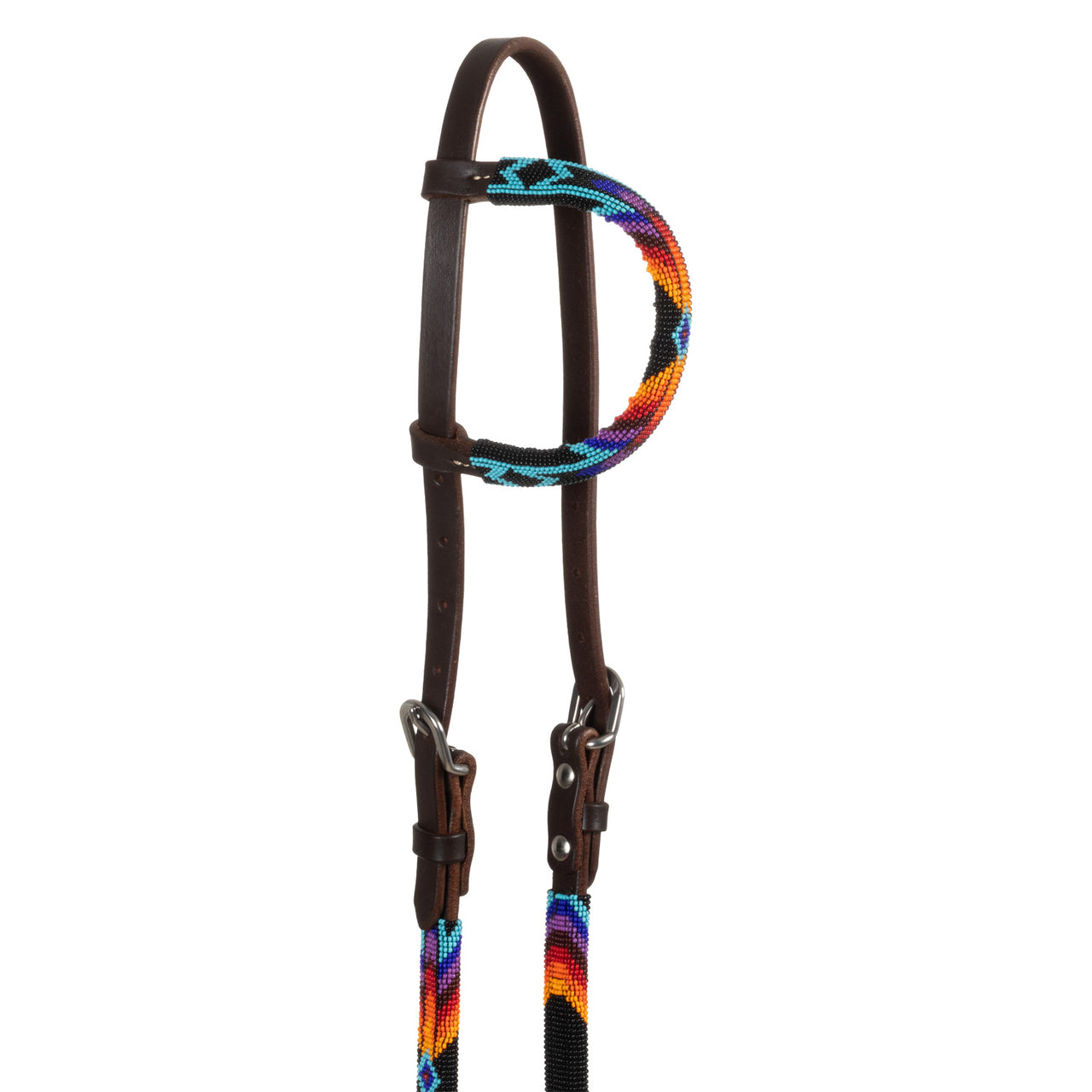 Briglia western con perline e oliatura Serape a un orecchino | Briglie e Accessori | Corone | Pool's