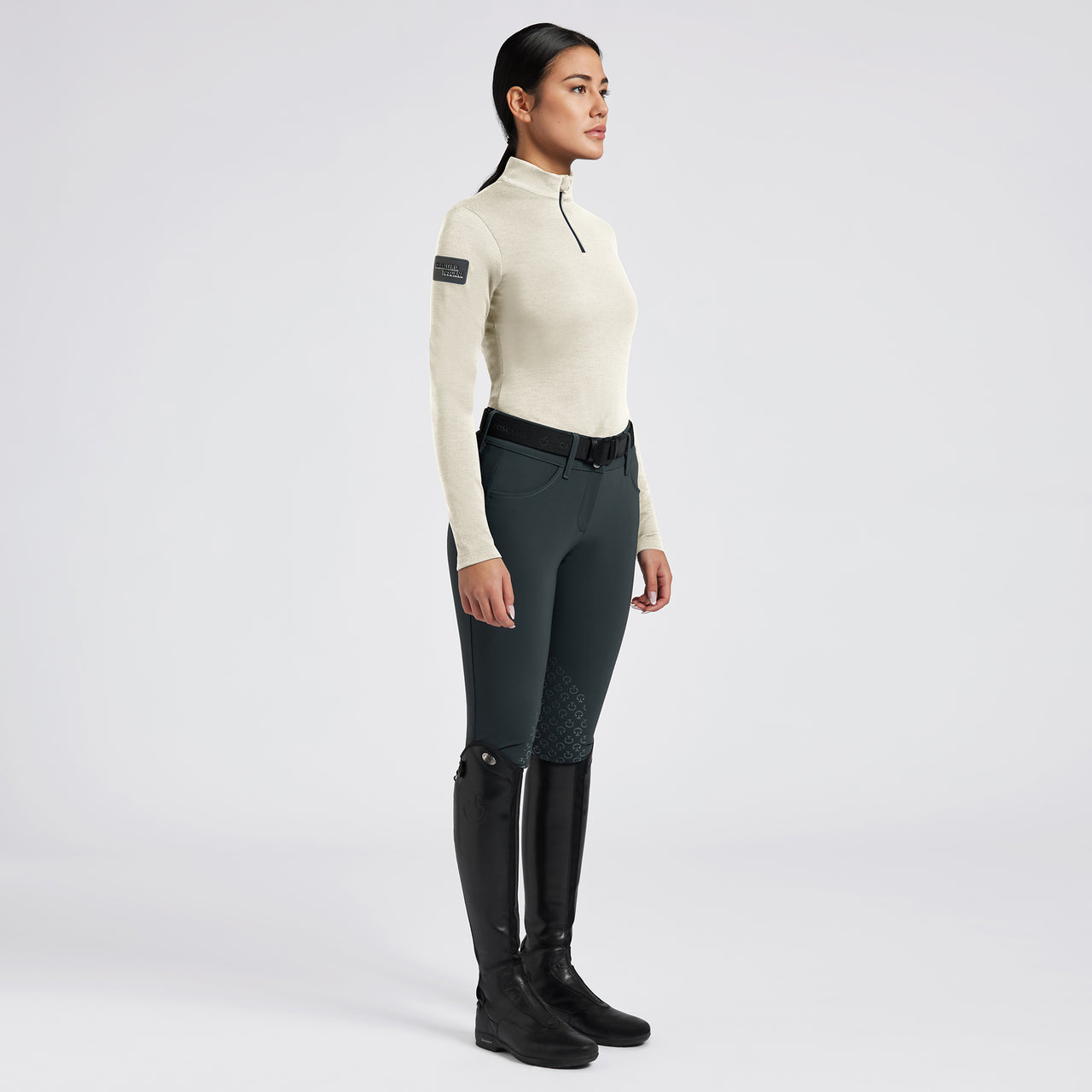 Polo Cavalleria Toscana da allenamento da donna in lana tecnica | Abbigliamento | Polo | Cavalleria Toscana