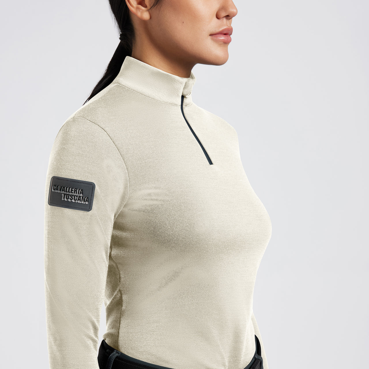 Polo Cavalleria Toscana da allenamento da donna in lana tecnica | Abbigliamento | Polo | Cavalleria Toscana