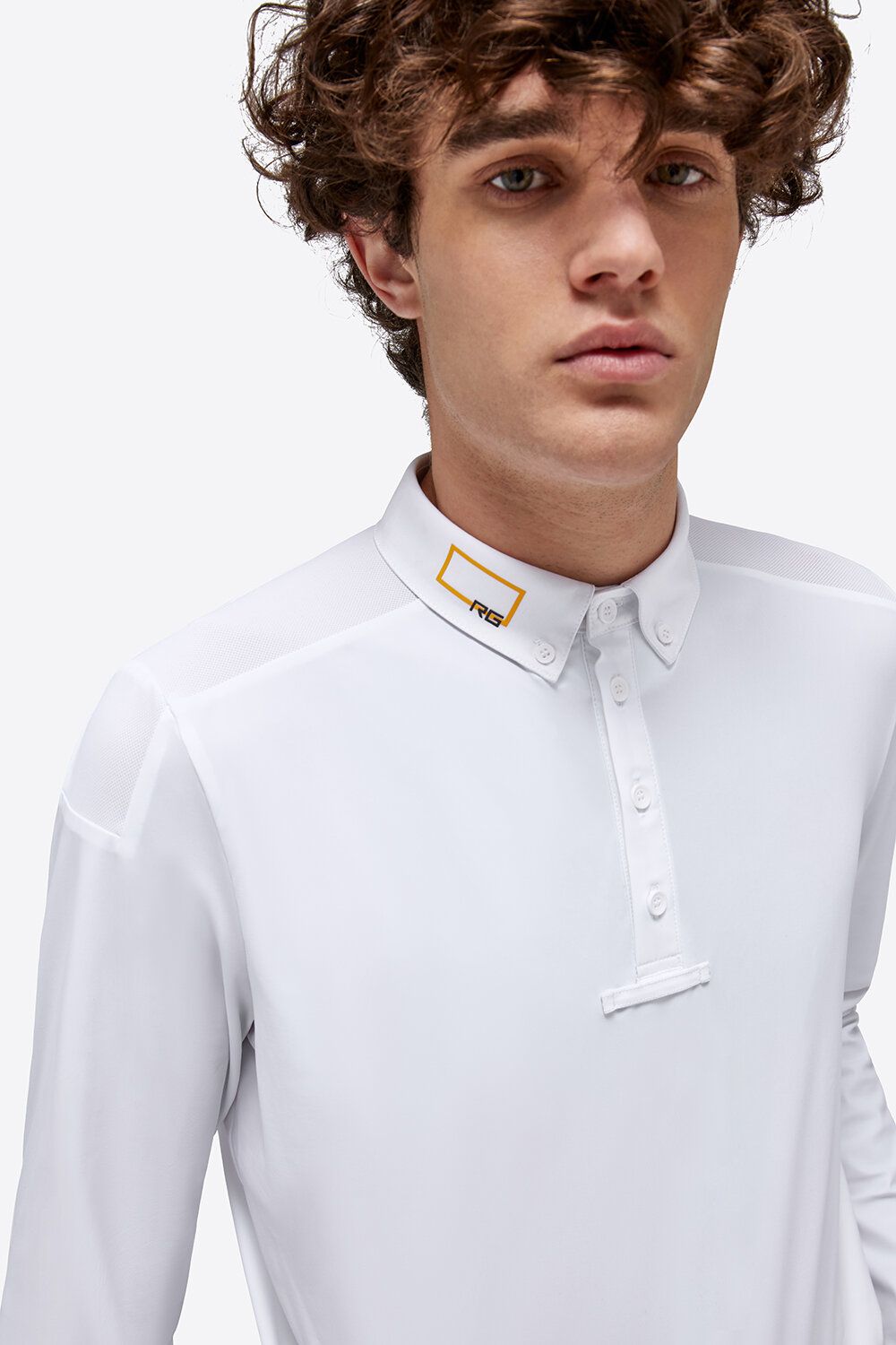 Polo da competizione con zip uomo RG