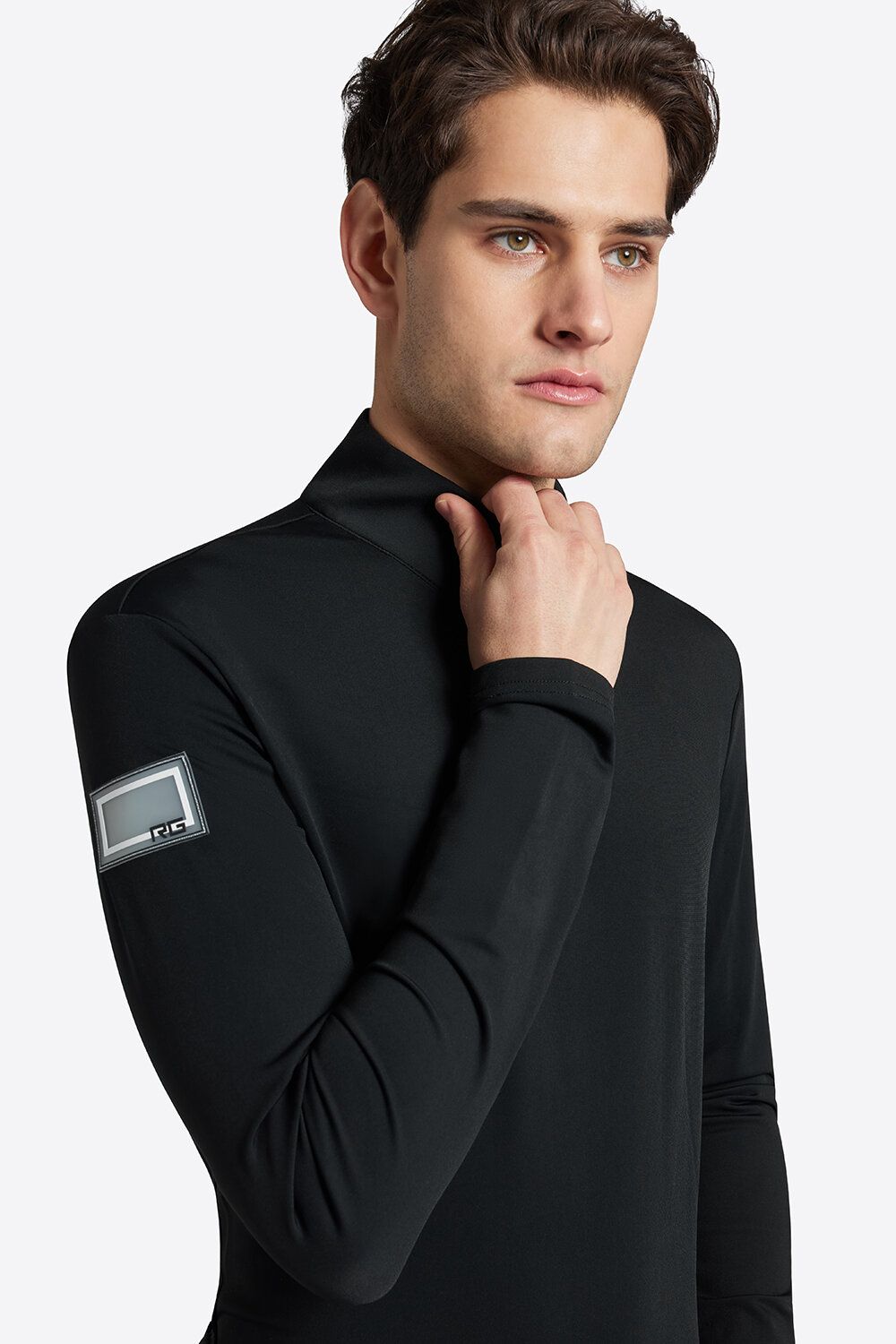 Polo da Allenamento Rider's Gene da Uomo in Jersey Fleece con Zip