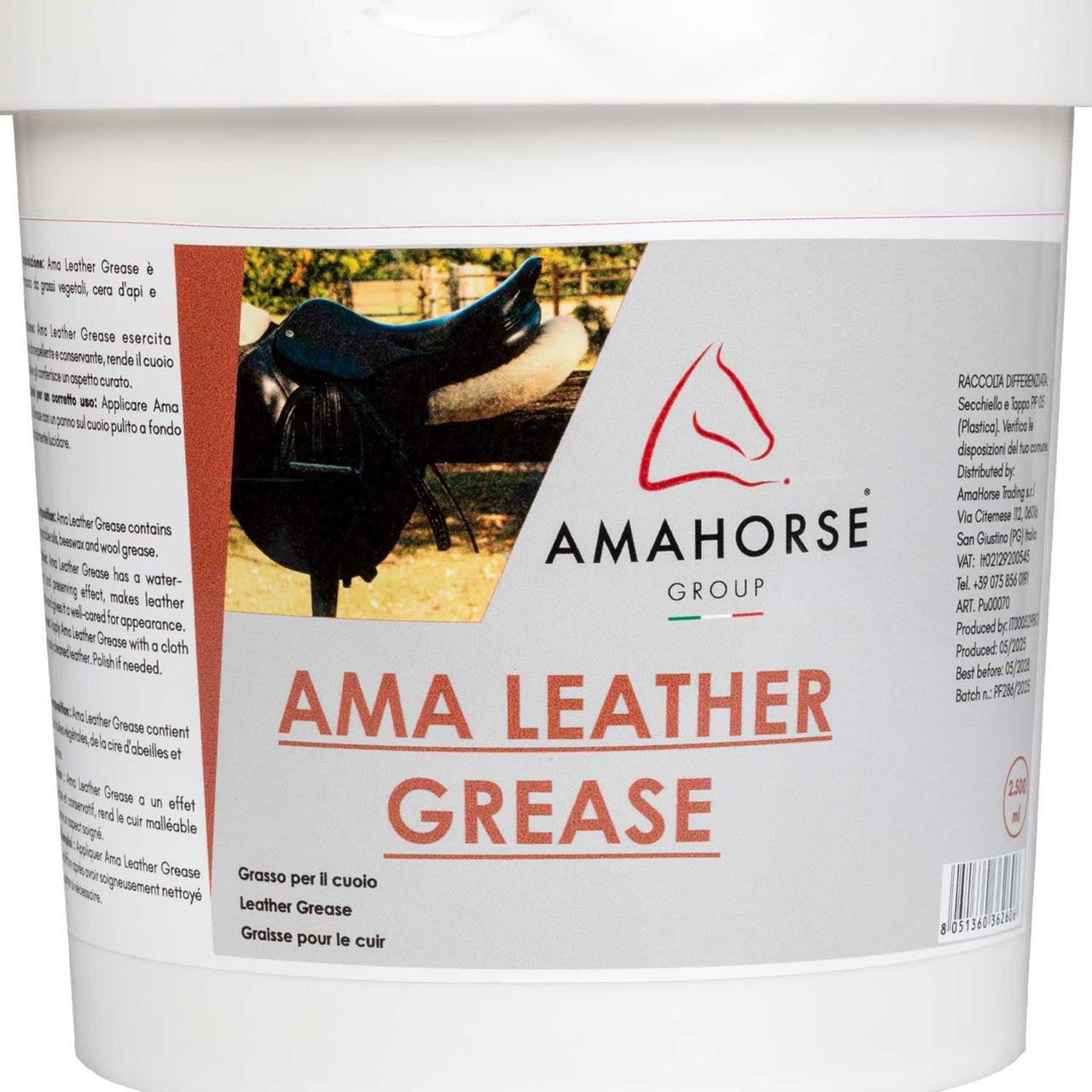 AMA LEATHER GREASE GRASSO PER CUOIO (2.5 KG) | Prodotti manutenzione | Cura del Cuoio | AmaHorse