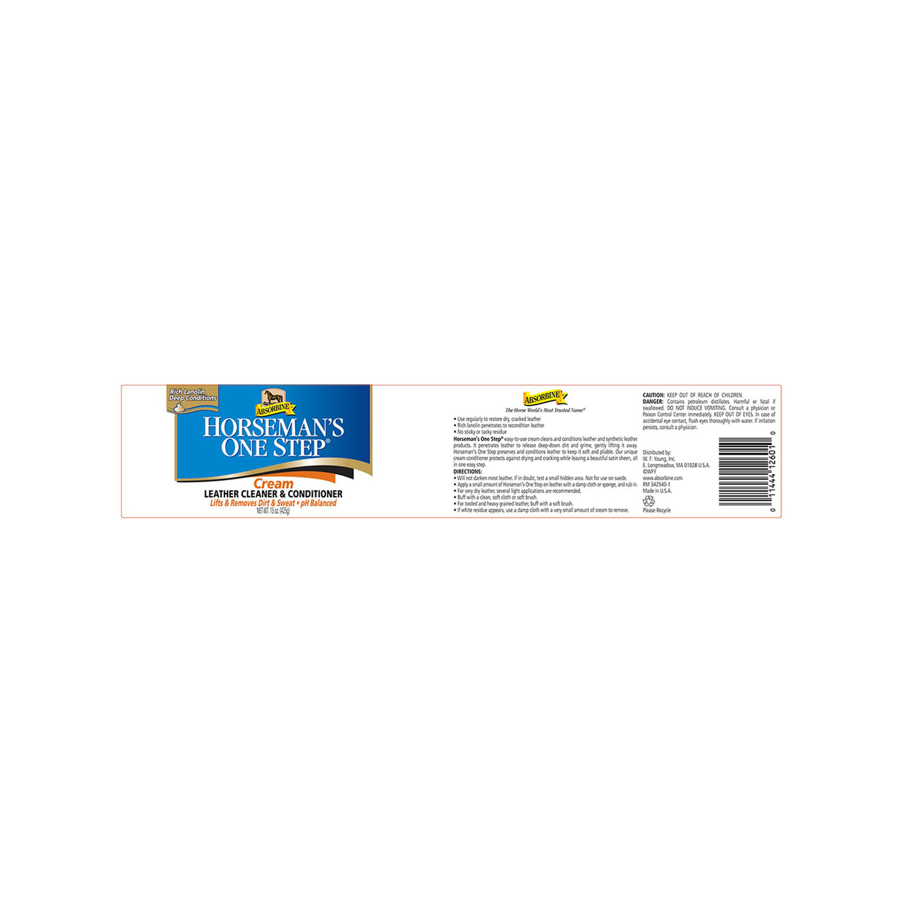 CREMA HORSEMAN'S ONE STEP (425 GR) | Prodotti manutenzione | Cura del Cuoio | Absorbine
