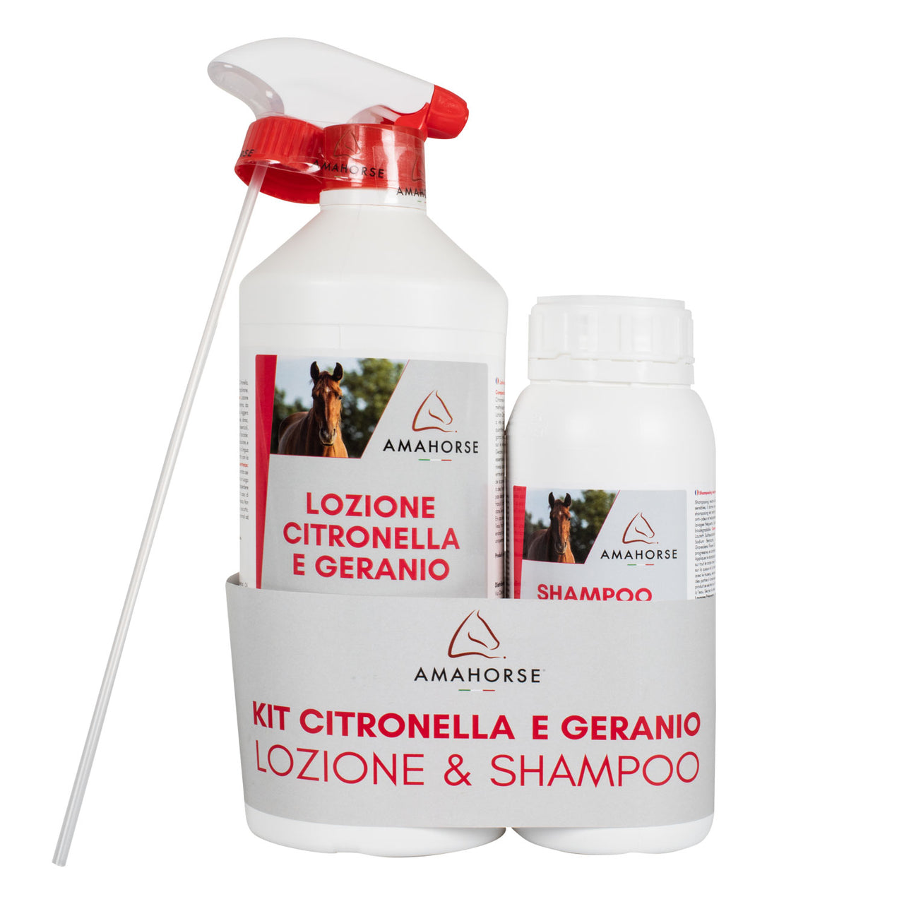 KIT CITRONELLA 1 LT + SHAMPOO CITRONELLA (1\2 LT) | Cura del Cavallo | Repellenti | AmaHorse