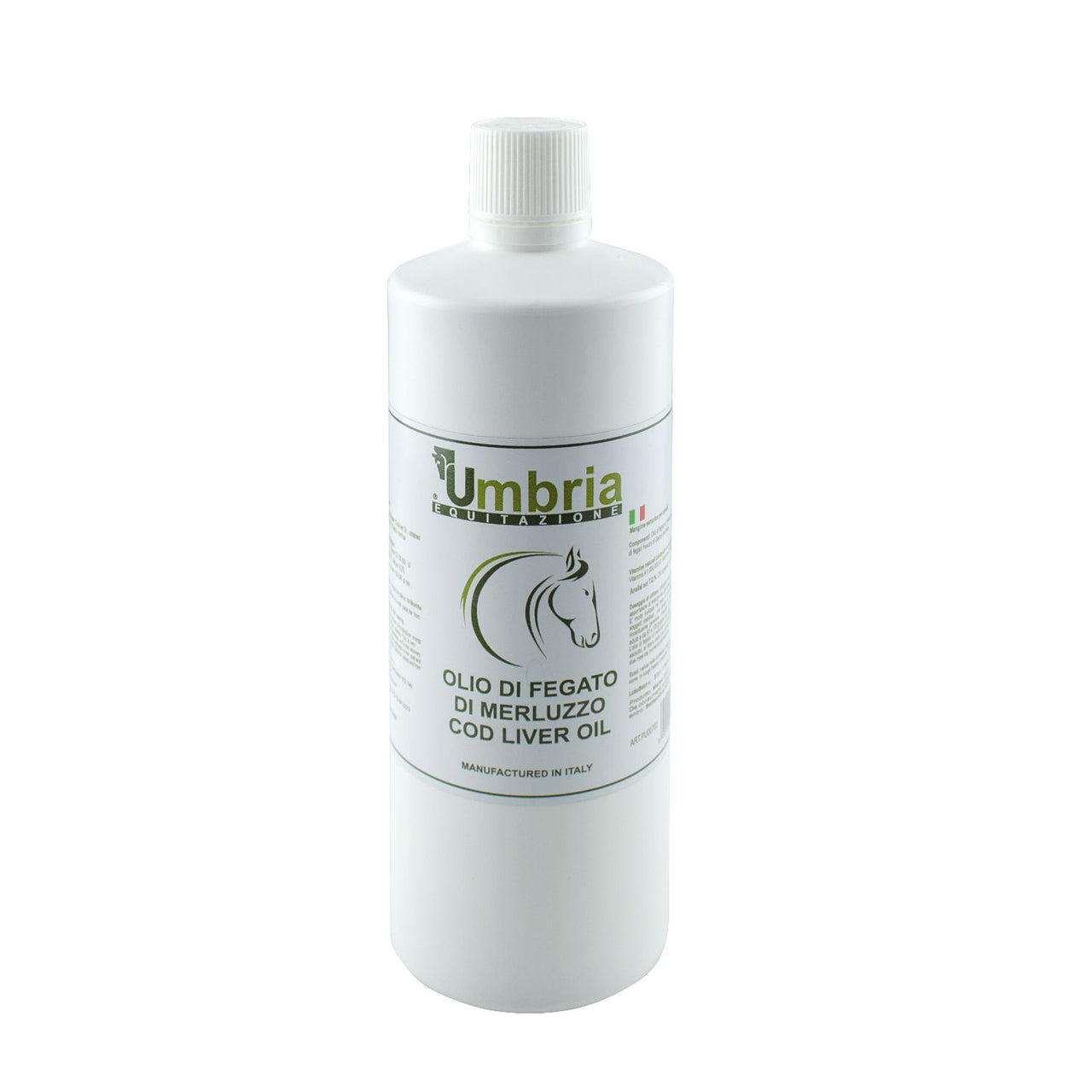 OLIO DI FEGATO DI MERLUZZO (1 LT) | Cura del Cavallo | Benessere e Recupero | Umbria Equitazione