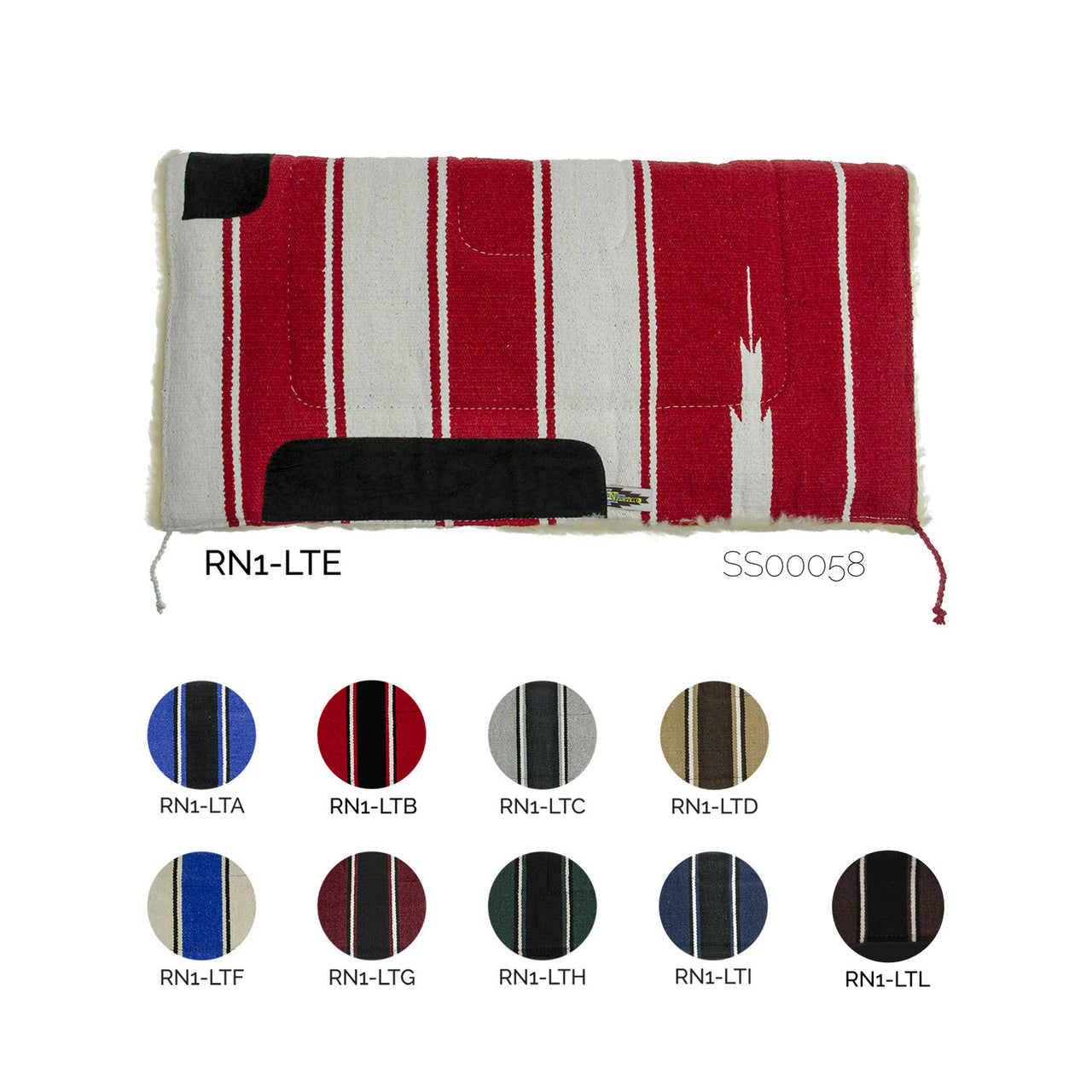 SOTTOSELLA WESTERN IMBOTTITO NAVAJO SINTETICO | Sottosella e Accessori | Sottosella | Lakota