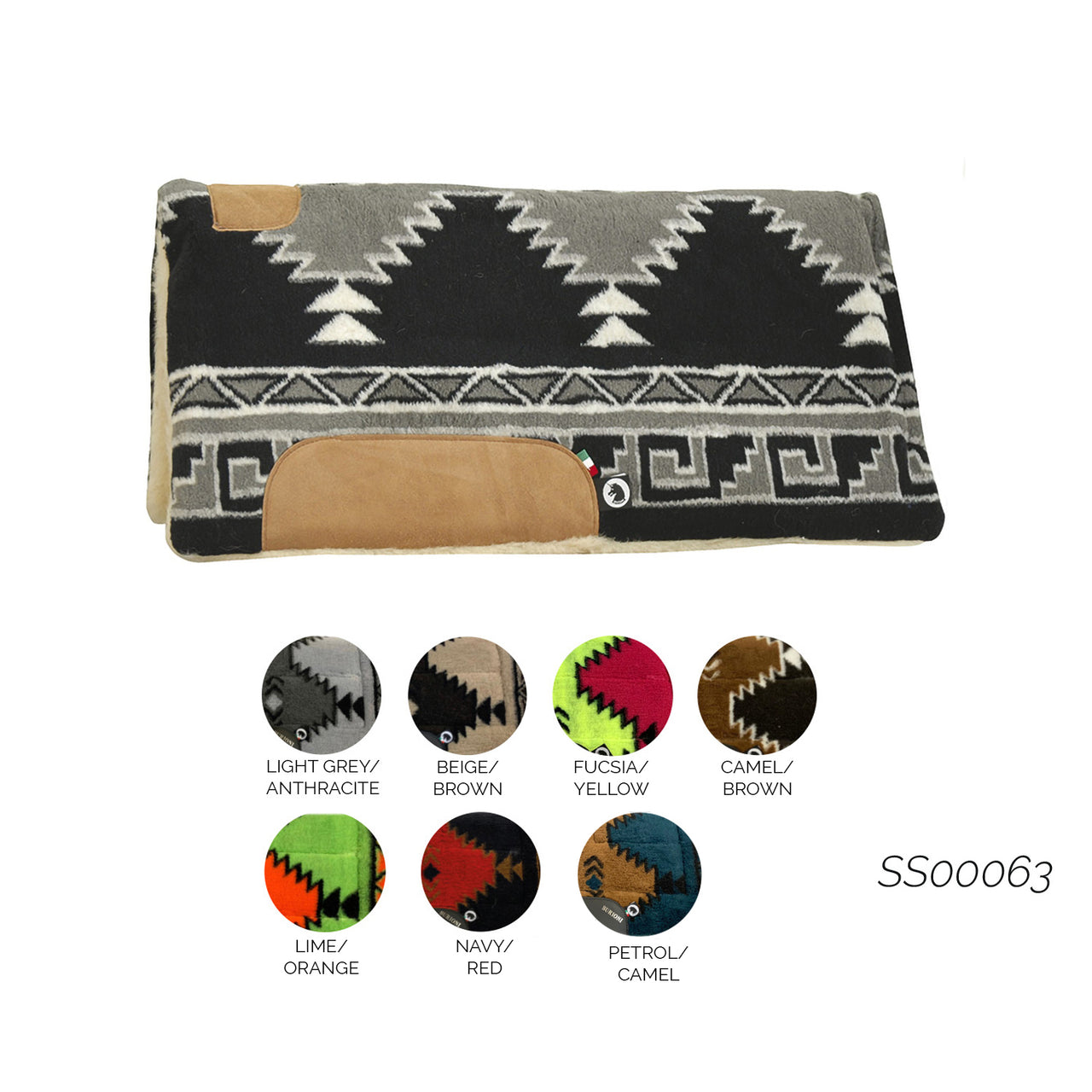 SOTTOSELLA WESTERN NAVAJO/LANA SFODERABILE | Sottosella e Accessori | Sottosella | Burioni