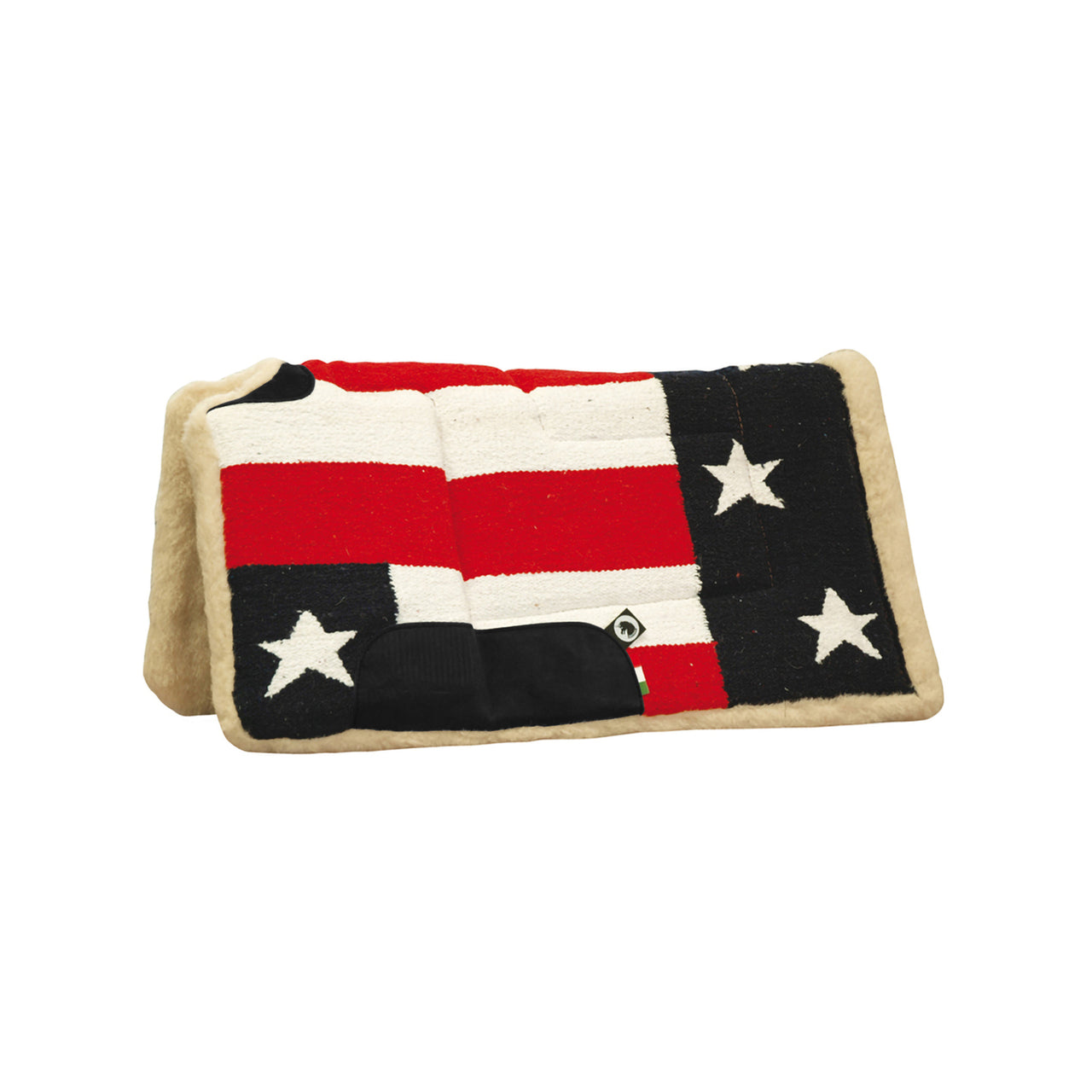 SOTTOSELLA WESTERN  NAVAJO/ USA FLAG PURA LANA RIALZATO GARRESE APERTO | Sottosella e Accessori | Sottosella | Burioni
