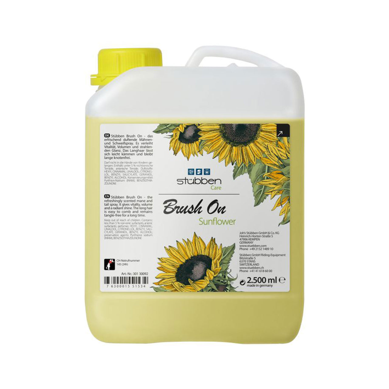 STUBBEN BRUSH ON REFILL SUNFLOWER 2,5 L | Cura del Cavallo | Sgroviglianti | Stubben
