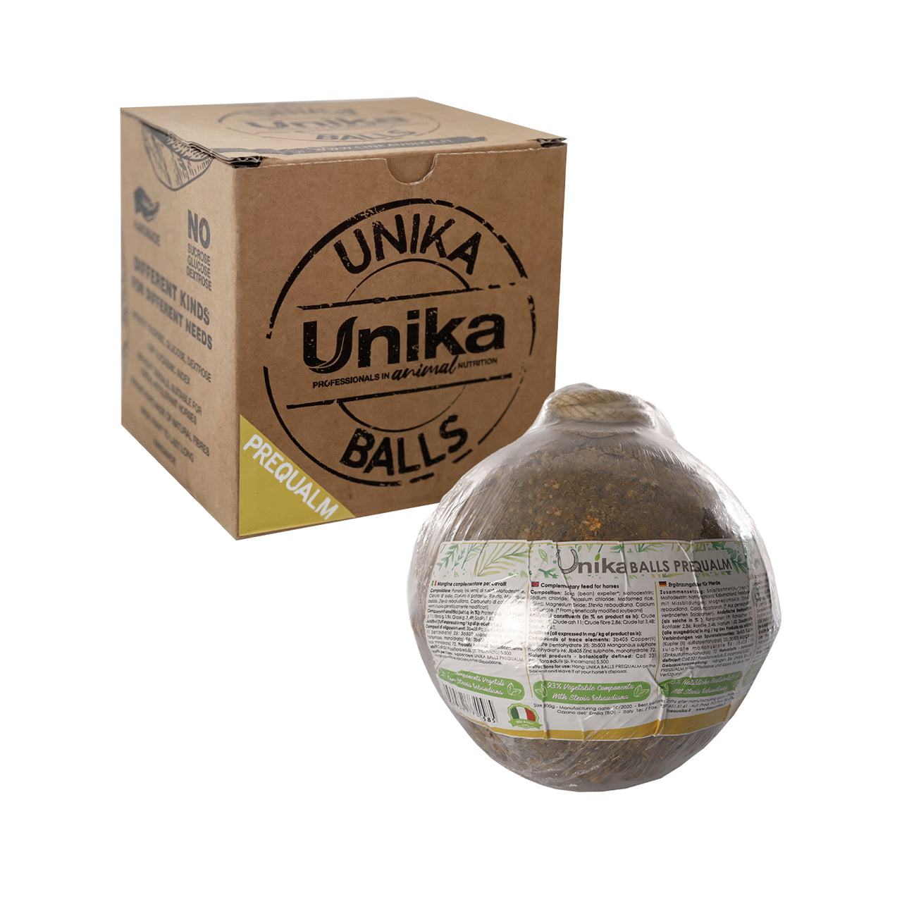 BALLS PREQUALM 2,5kg | Cura del Cavallo | Biscotti per Cavalli | Unika
