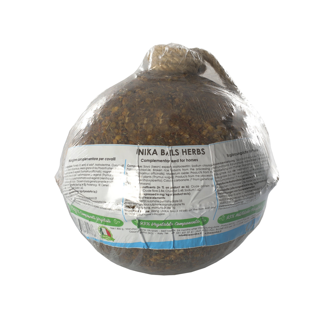 BALLS HERBS 2,5kg | Cura del Cavallo | Biscotti per Cavalli | Unika