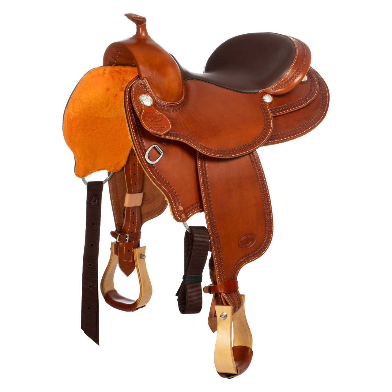 Sella Westwood Basic all round low girthing border #2 cognac | Selle e Accessori | Selle da Trekking & Endurance | Westwood