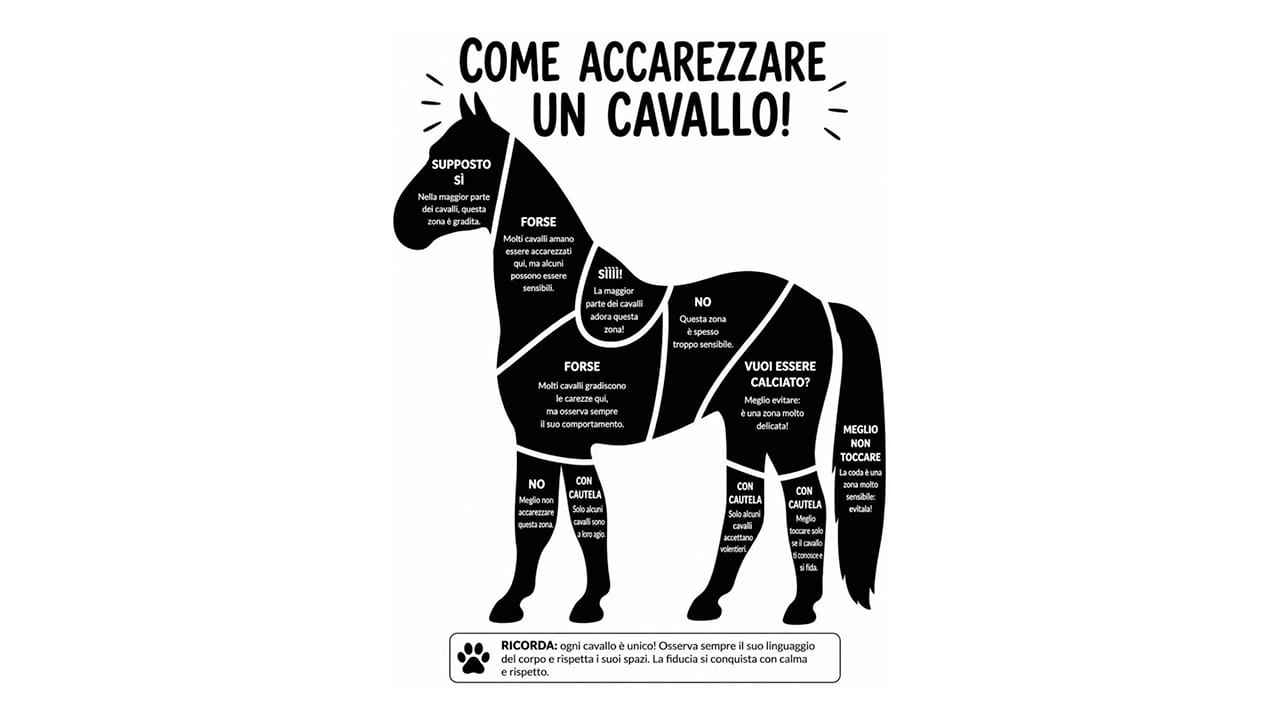 Accarezzare un cavallo: breve vademecum per tutti