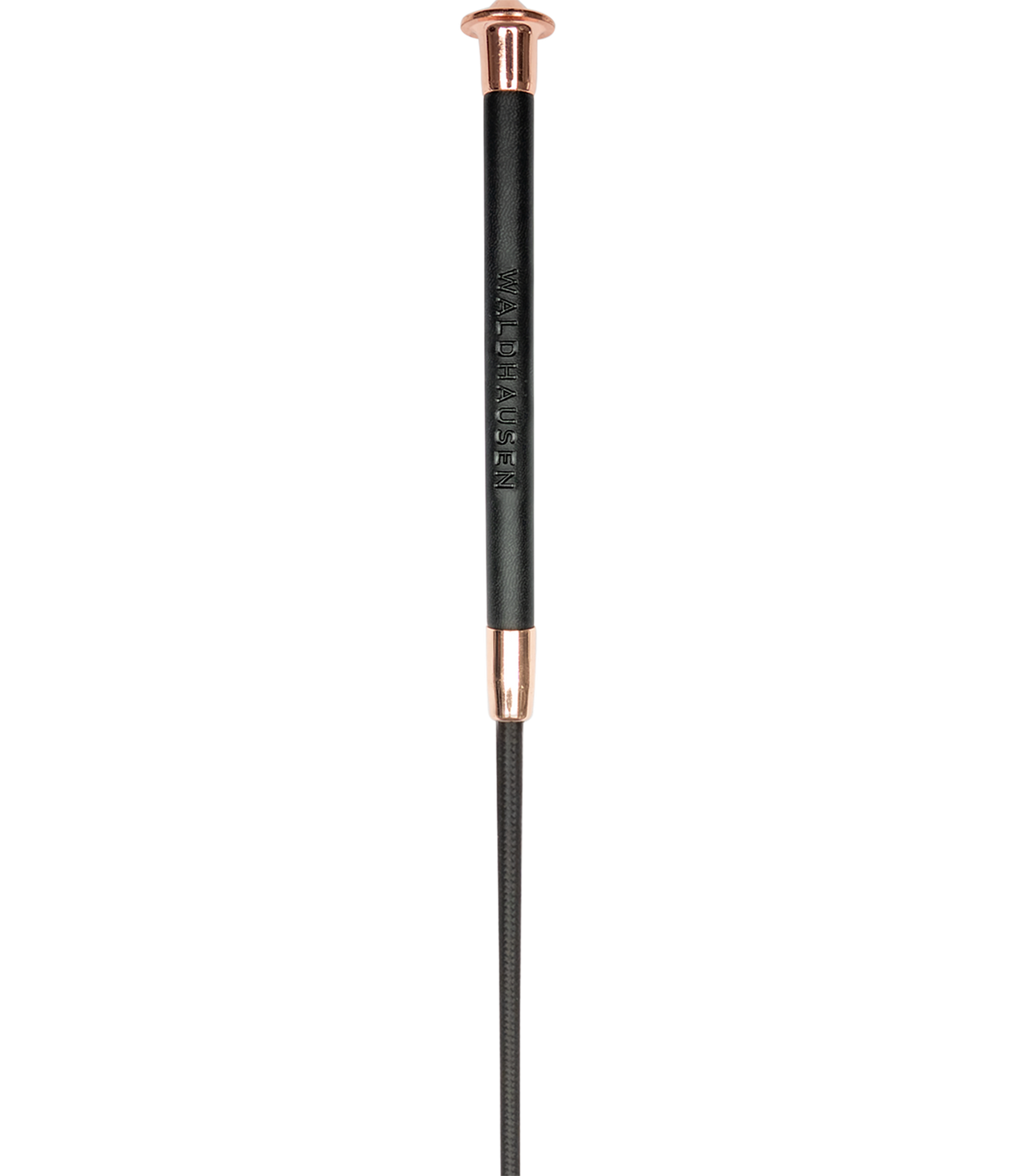 WALDHAUSEN - Frustino da salto Noblesse, nero-oro rosé, 75 cm