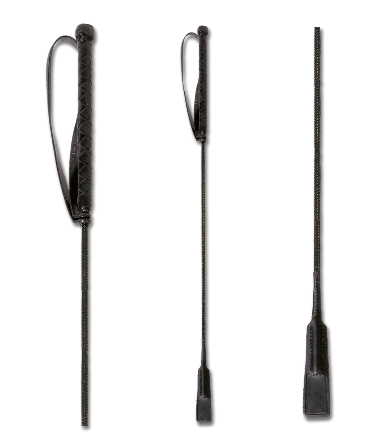 WALDHAUSEN - Frustino da salto con paletta in cuoio stretta - 65 cm