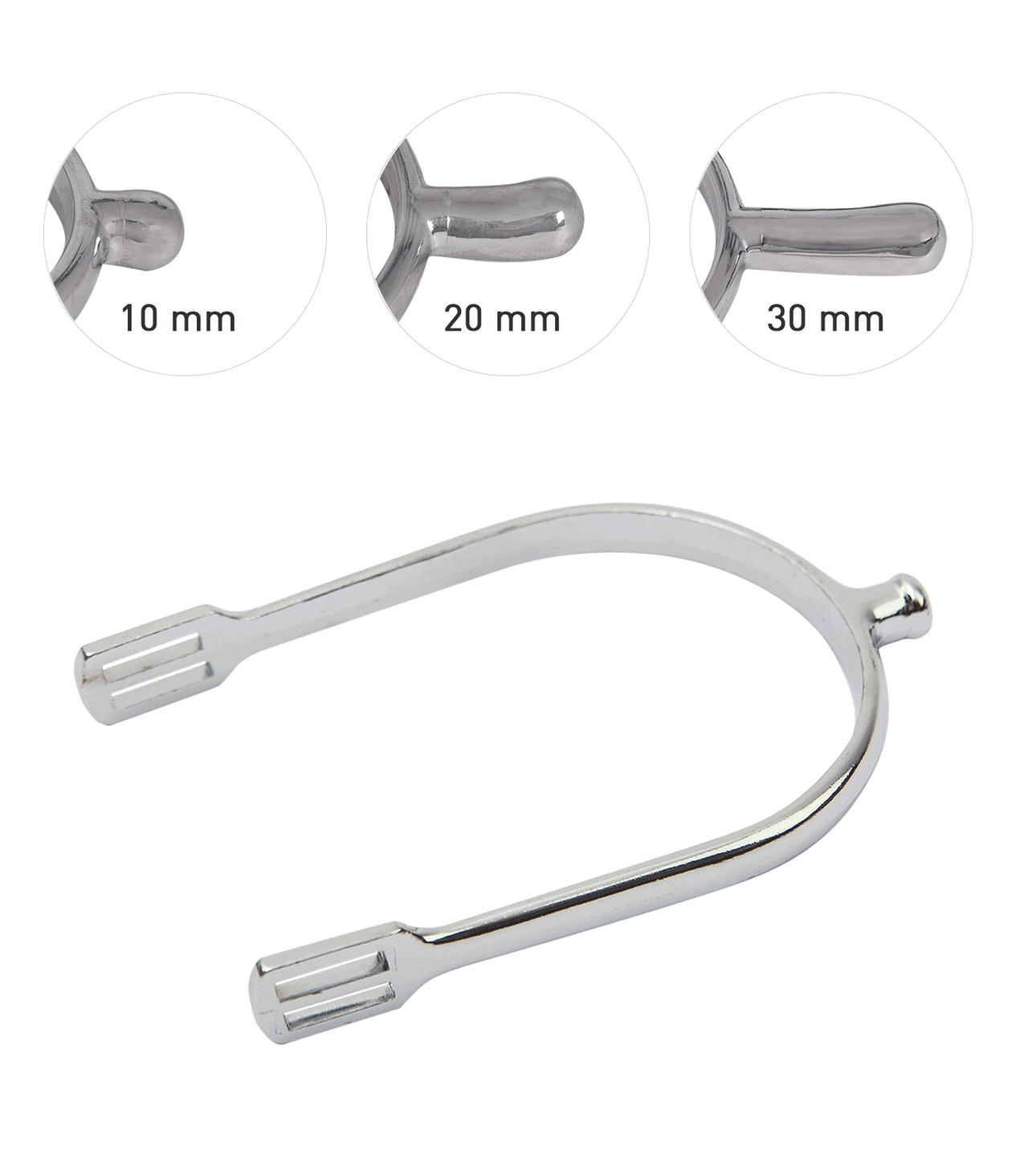 WALDHAUSEN - Set di speroni con protezione, per uomini e donne, DONNE, 10 mm