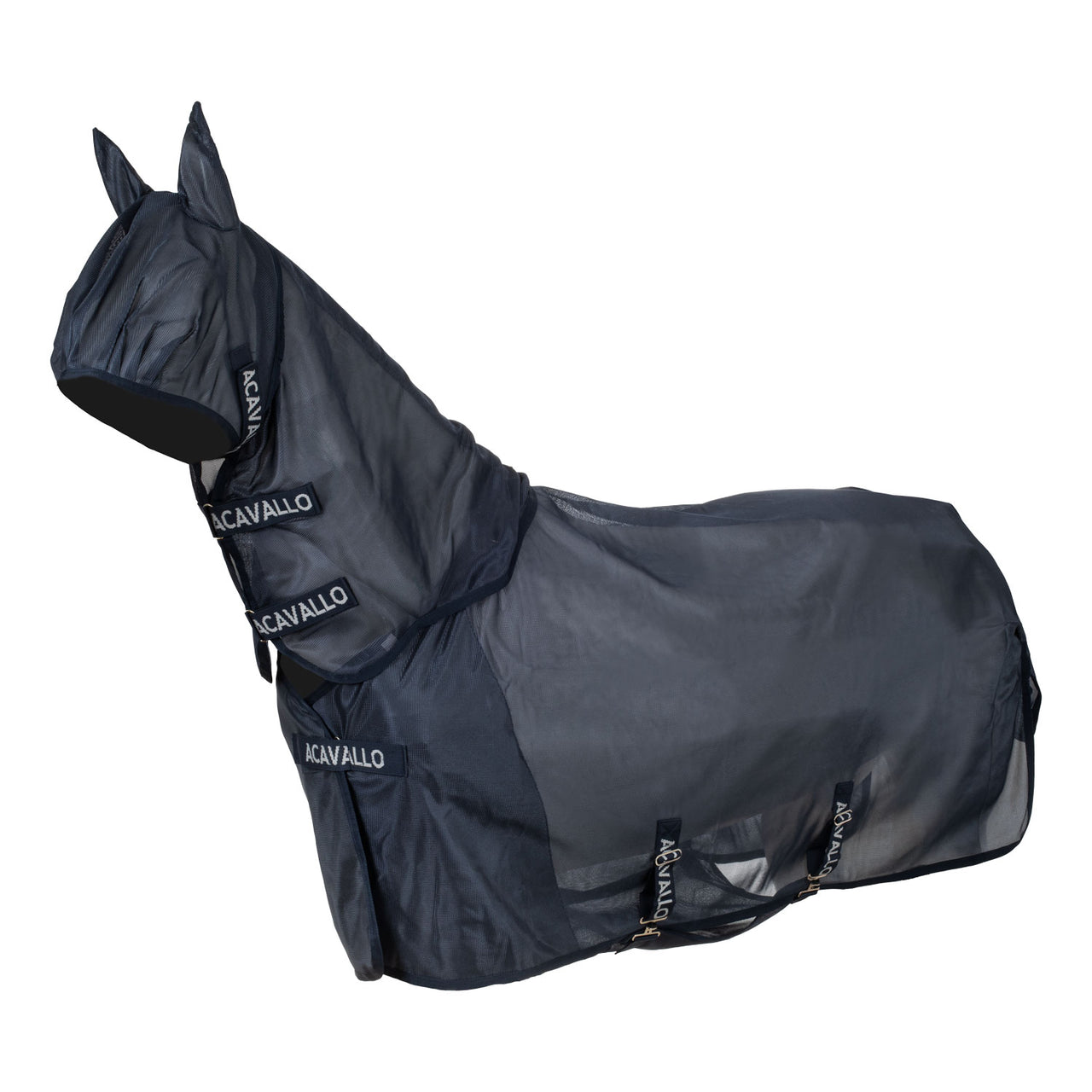 Coperta antimosche in tessuto traspirante con maschera e copricollo | Maschere e Coperte Antimosche | Maschere e Coperte Antimosche | Acavallo