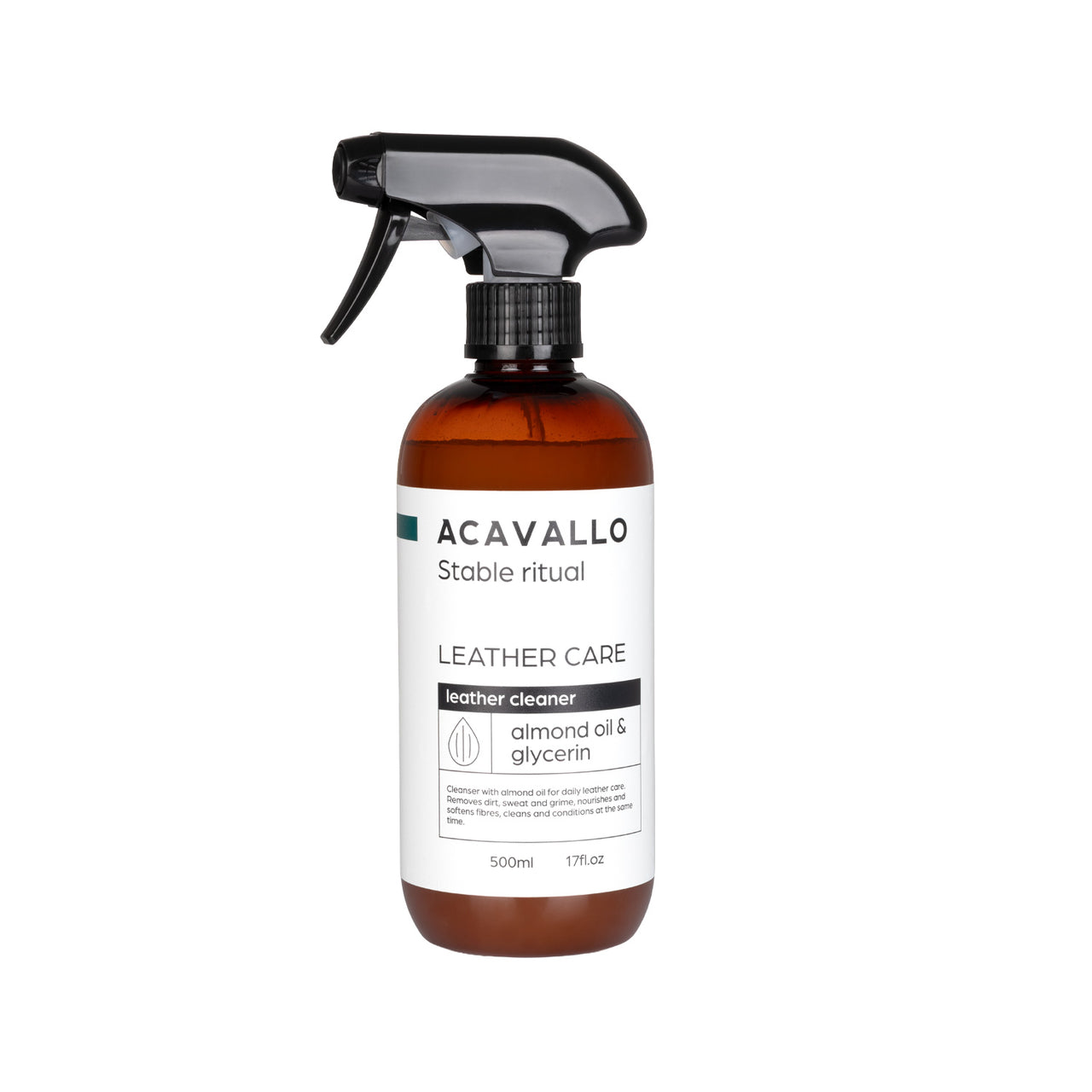 Sapone per il cuoio alla mandorla 500ml (glicerina) | Prodotti manutenzione | Cura del Cuoio | Acavallo
