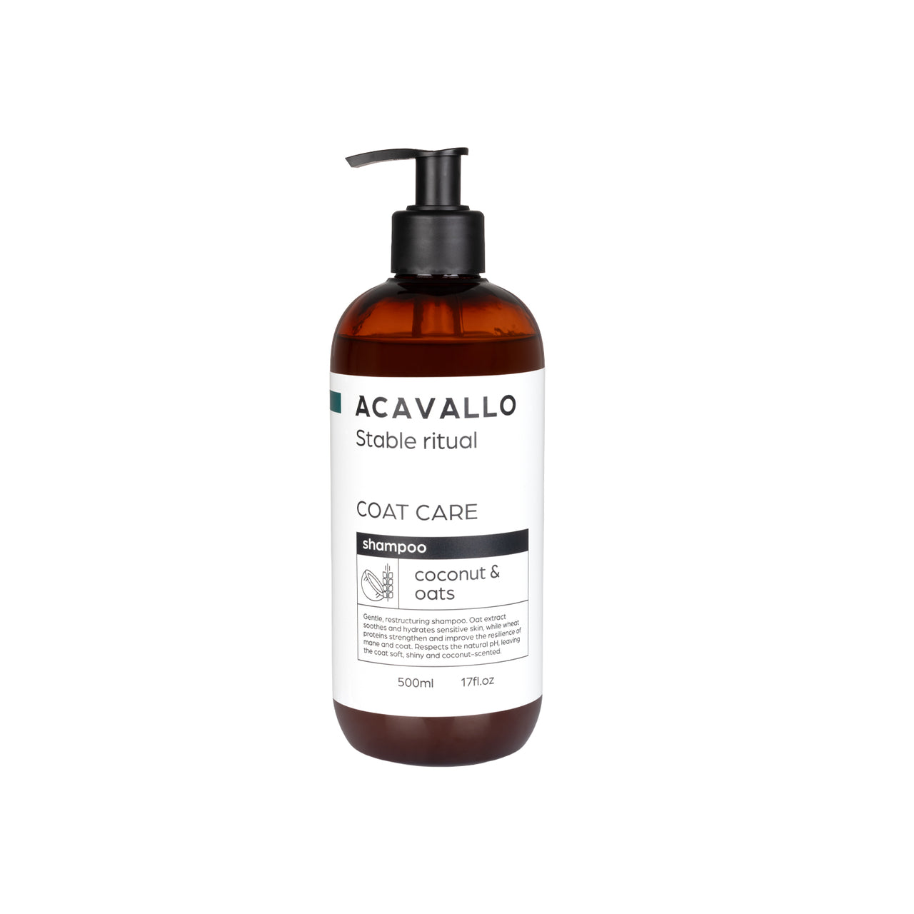 Shampoo cocco e avena effetto seta 500 ml | Accessori Groom | Shampoo per Cavalli | Acavallo