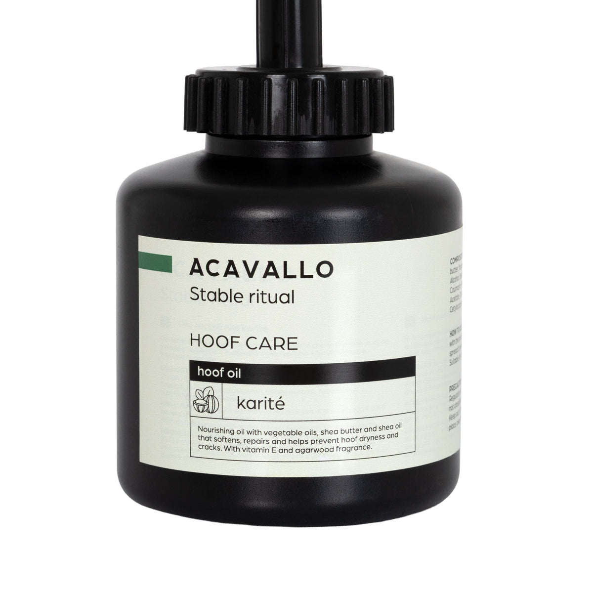Olio per zoccoli al karité 500ml | Mascalcia | Cura degli Zoccoli | Acavallo