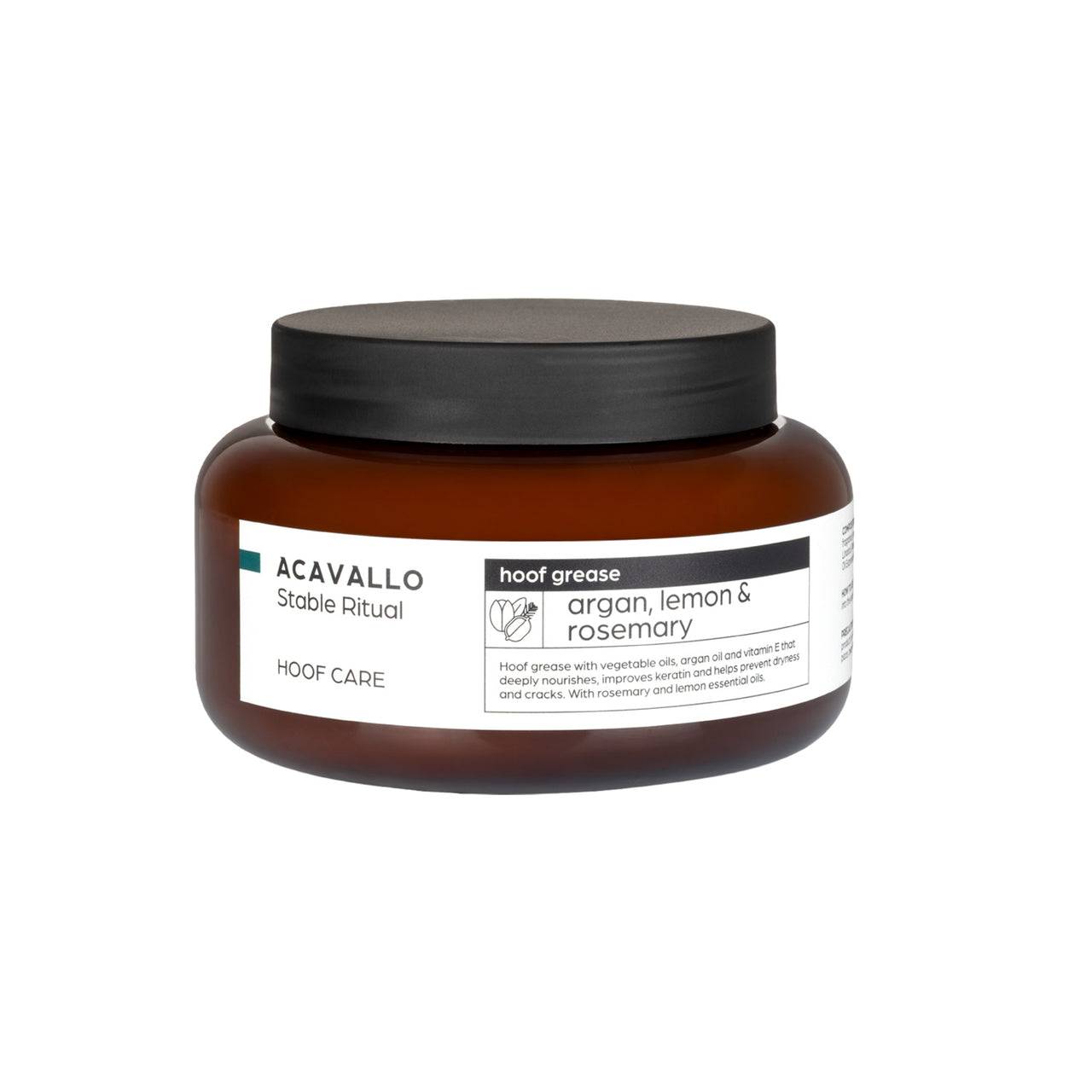 Grasso per zoccoli all'argan 500ml | Mascalcia | Cura degli Zoccoli | Acavallo