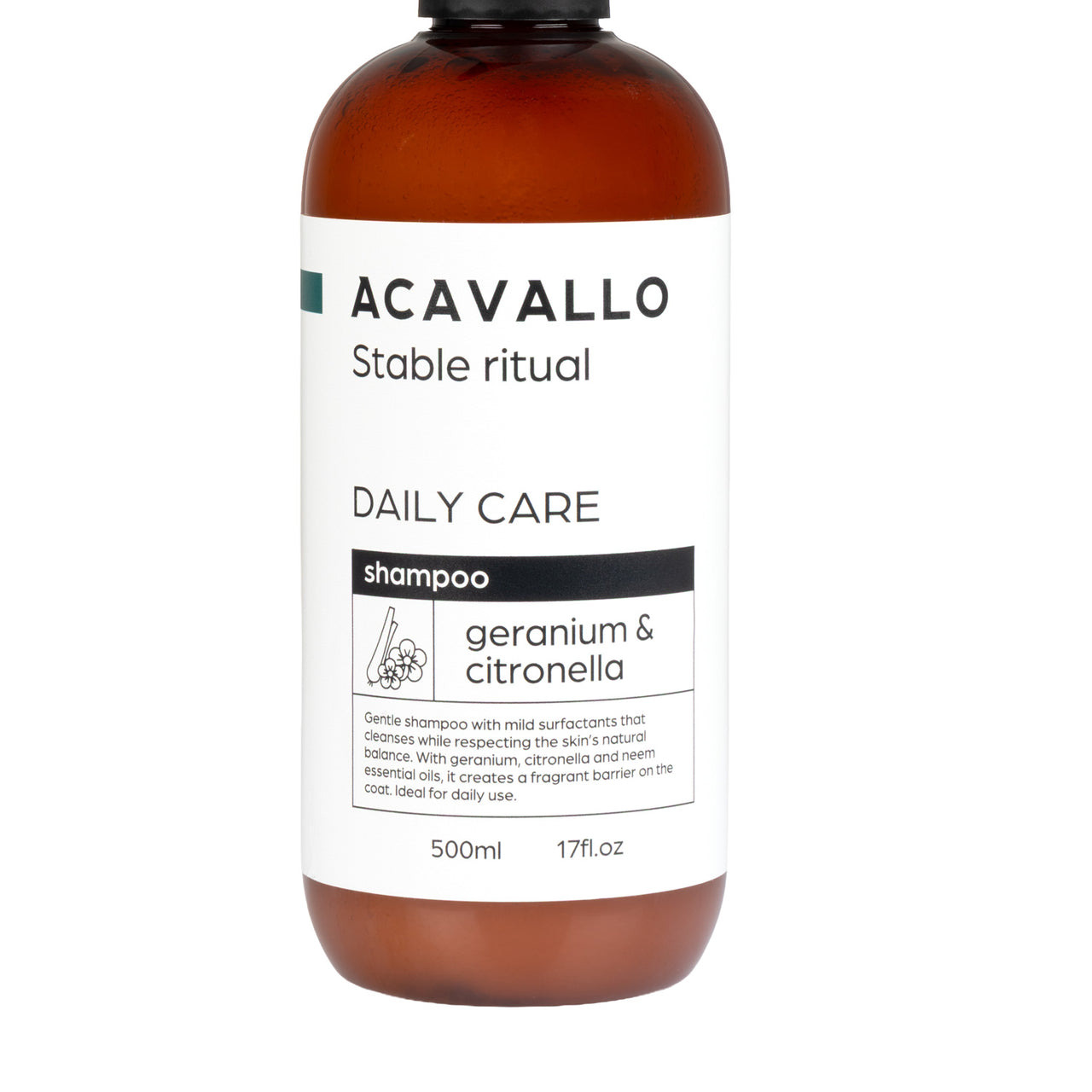 Shampoo citronella geranio e neem 500ml
 | Accessori Groom | Shampoo per Cavalli | Acavallo