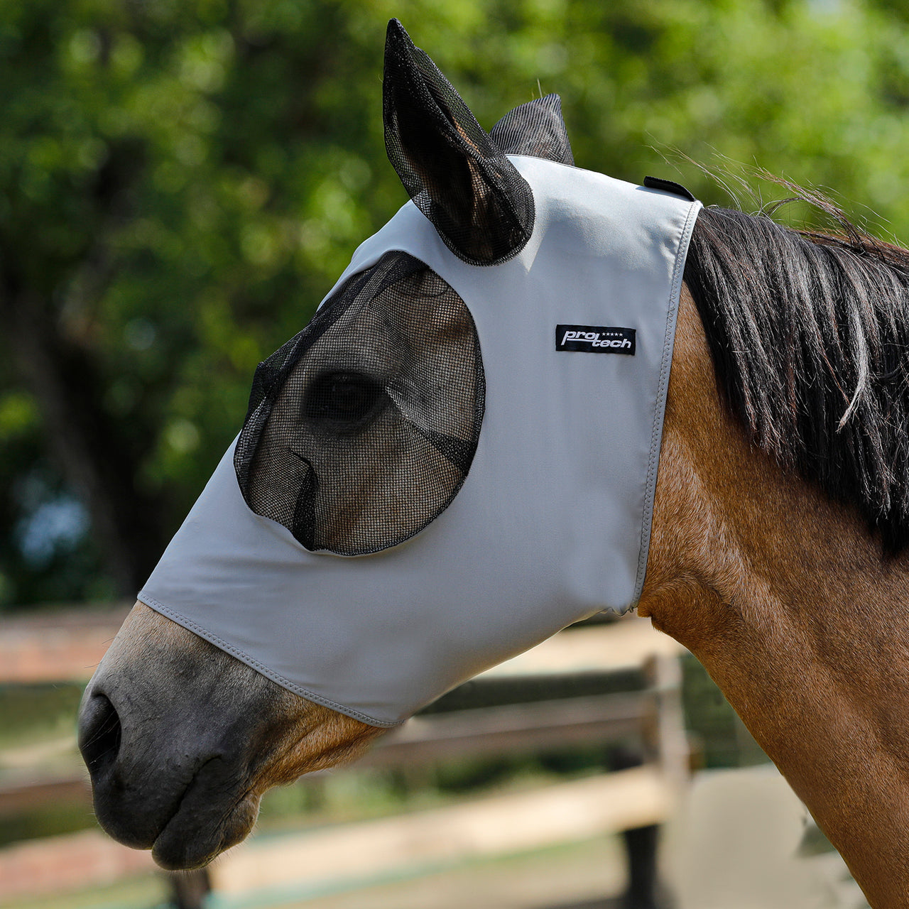 MASCHERA ANTI MOSCHE IN ELASTAN E RETINA COPRIORECCHIE TECH | Maschere e Coperte Antimosche | Maschere e Coperte Antimosche | Pro-Tech