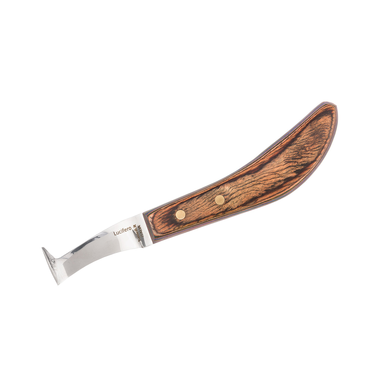 COLTELLO LUCIFERO LAMA CURVA DESTRA CON NETTAPIEDI BASSOLI | Mascalcia | Strumenti mascalcia | Bassoli