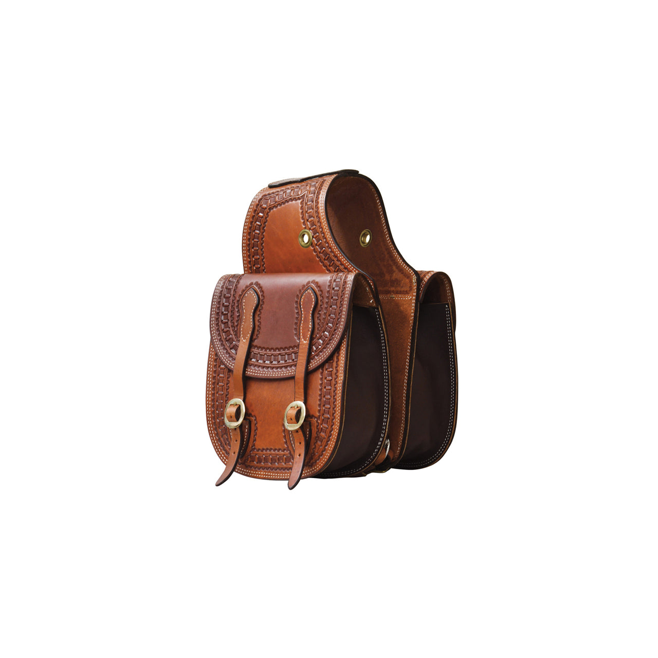 BISACCIA BORDER STAMP MODELLO HANDTOOLED | Selle e Accessori | Bisacce | Pool's