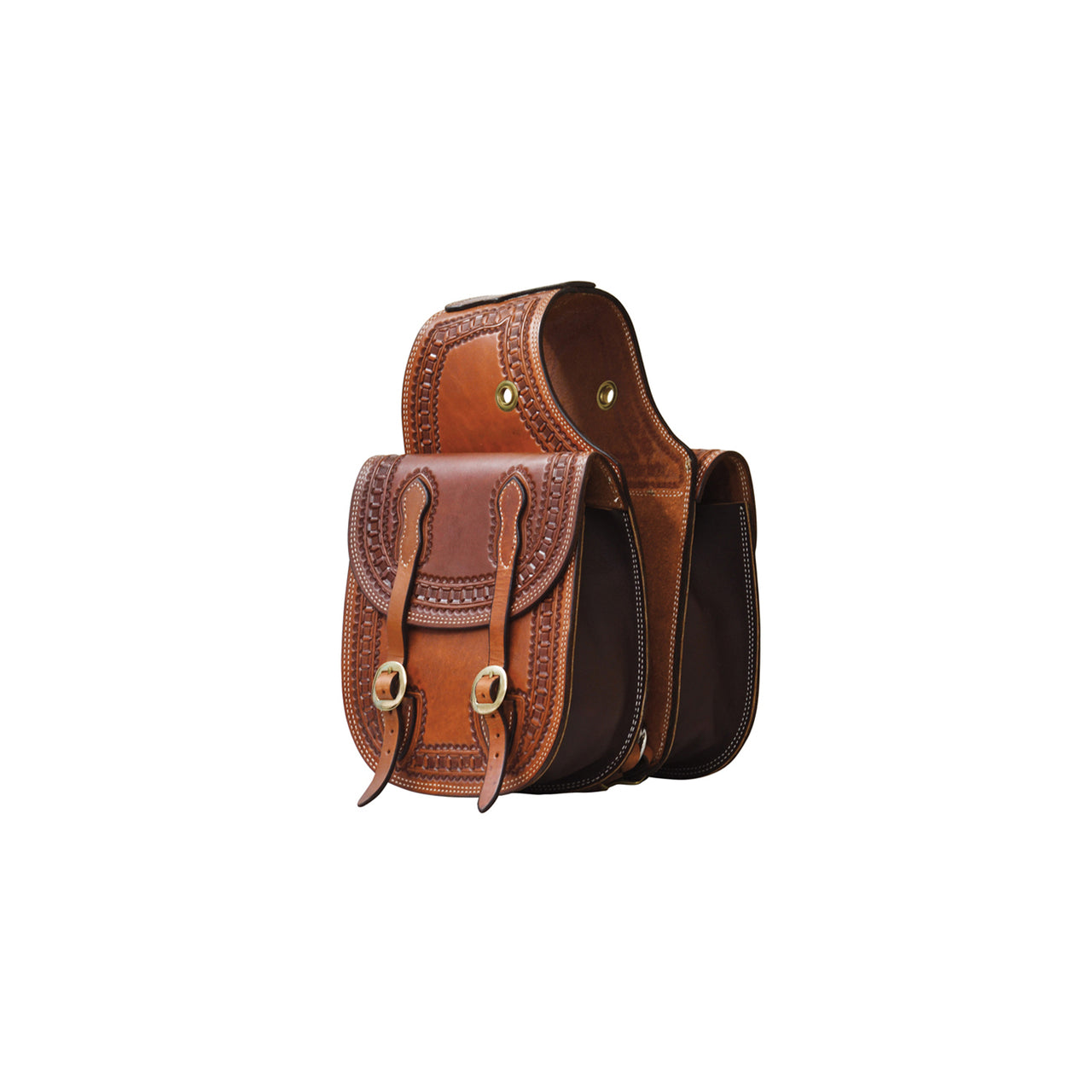 BISACCIA BORDER STAMP MODELLO HANDTOOLED | Selle e Accessori | Bisacce | Pool's