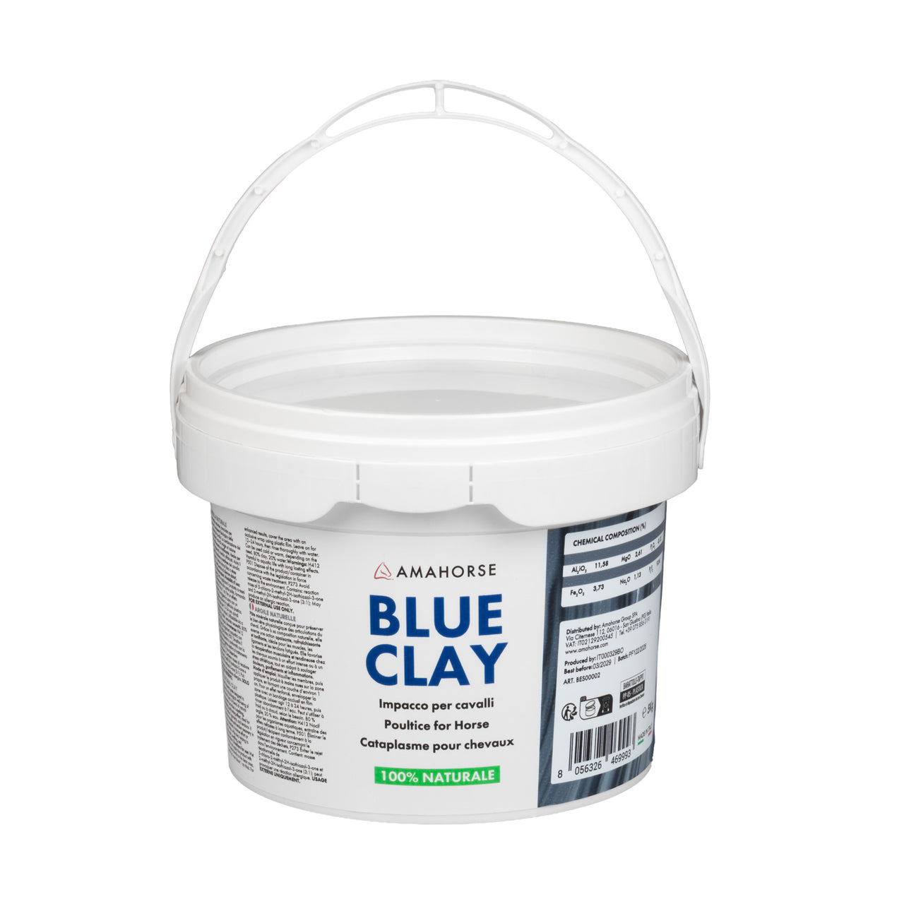 BLUE CLAY 100% ARGILLA NATURAL(5KG) | Cura giornaliera | Benessere e Recupero | Blue Clay