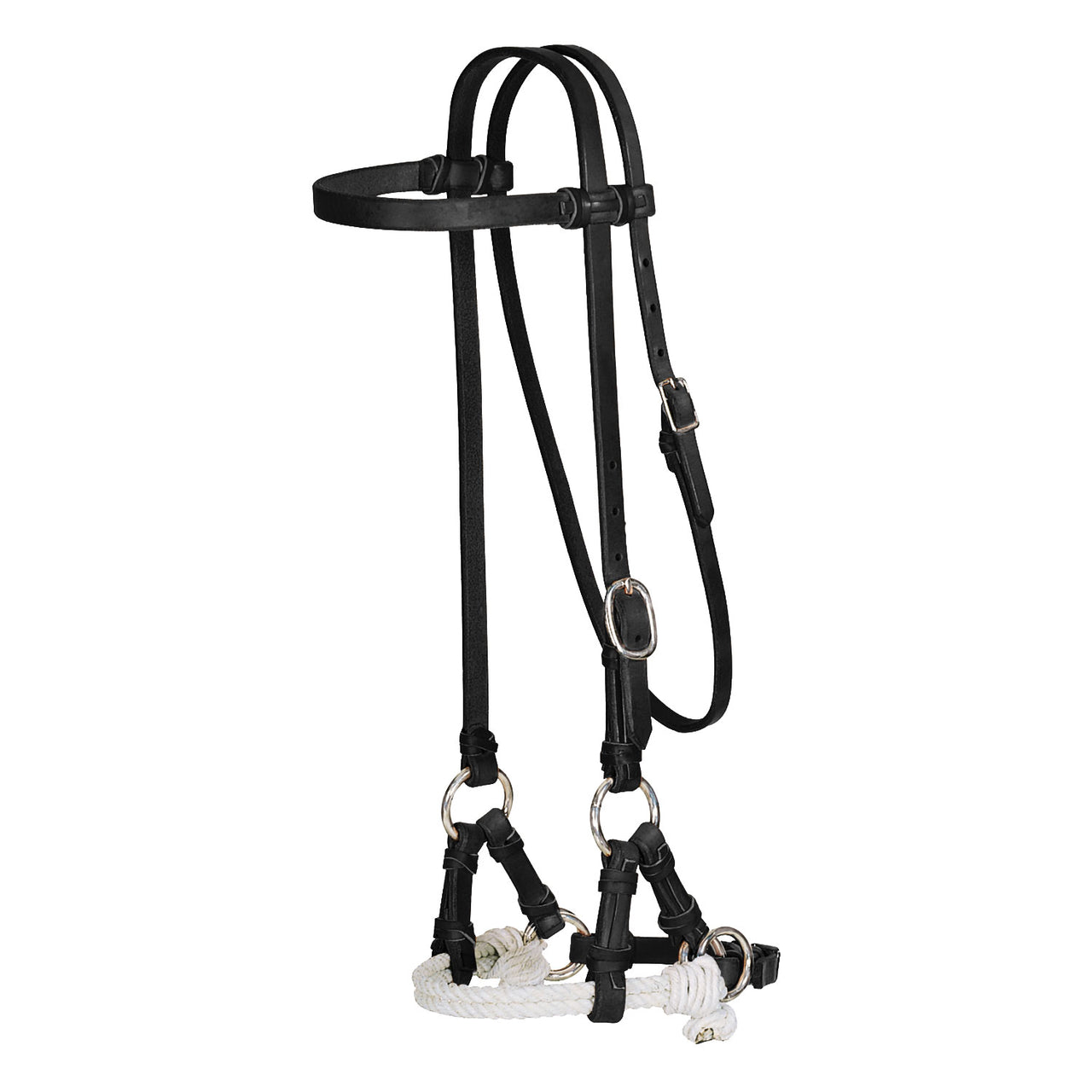 SIDE PULL DOPPIO RAWHIDE  | Briglie e Accessori | Tiraggio laterale e arresto rapido | Pool's