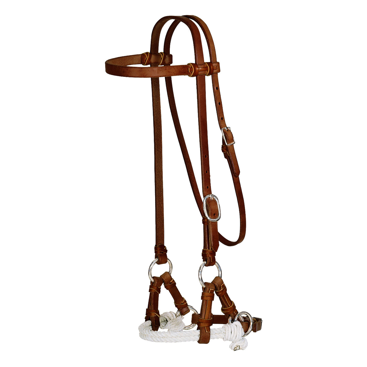SIDE PULL DOPPIO RAWHIDE  | Briglie e Accessori | Tiraggio laterale e arresto rapido | Pool's