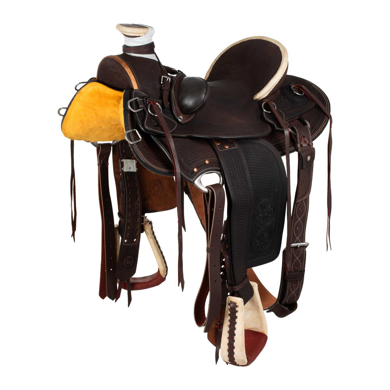 SELLA WESTERN WADE ARCIONE IN LEGNO COMPLETA DI SOTTOPANCIA | Selle e Accessori | Selle da Ranch | Denver
