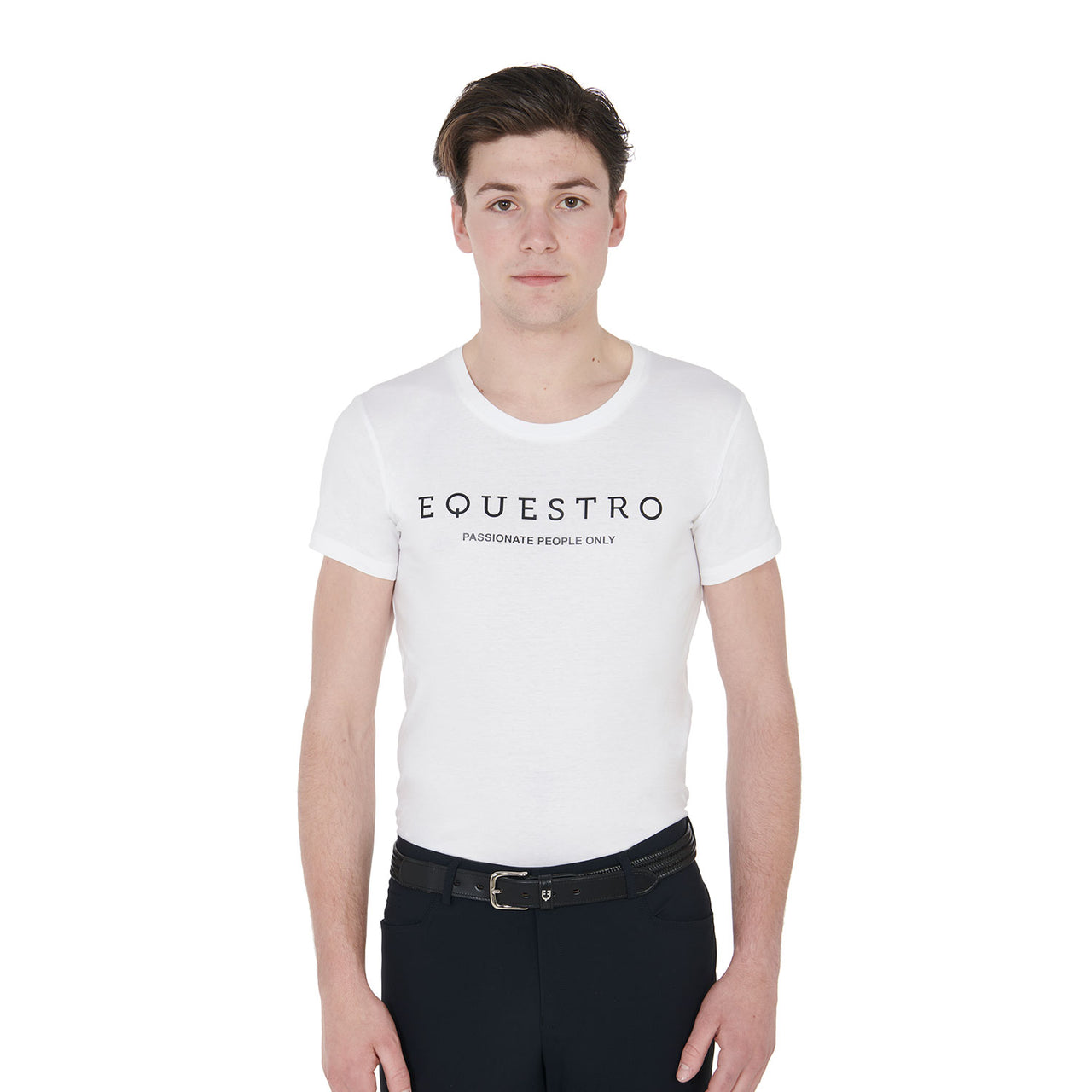 T-shirt uomo slim fit con scritta Equestro | Abbigliamento | T-Shirt | Equestro