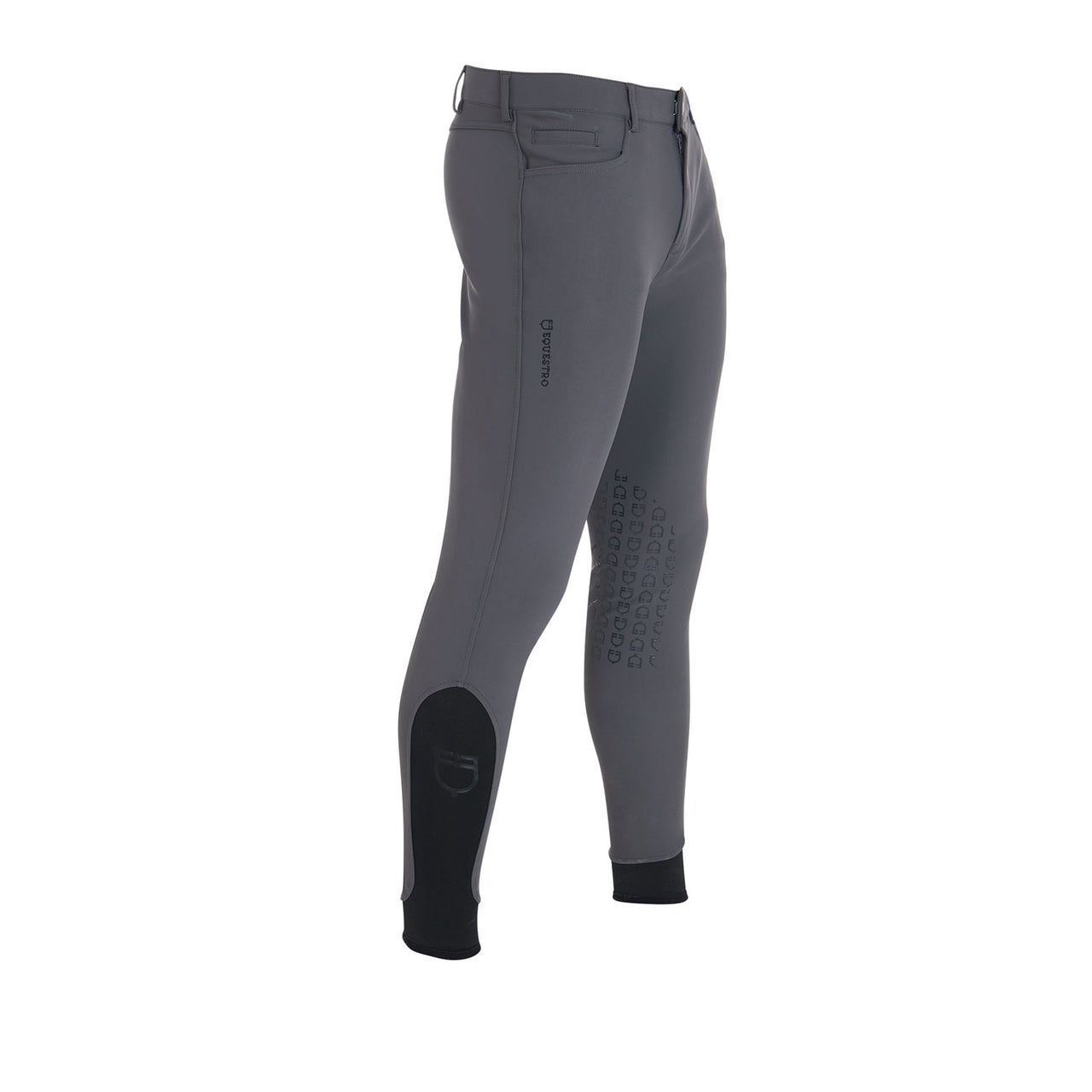 Pantaloni uomo slim fit grip con logo Equestro | Abbigliamento | Pantaloni da Equitazione | Equestro