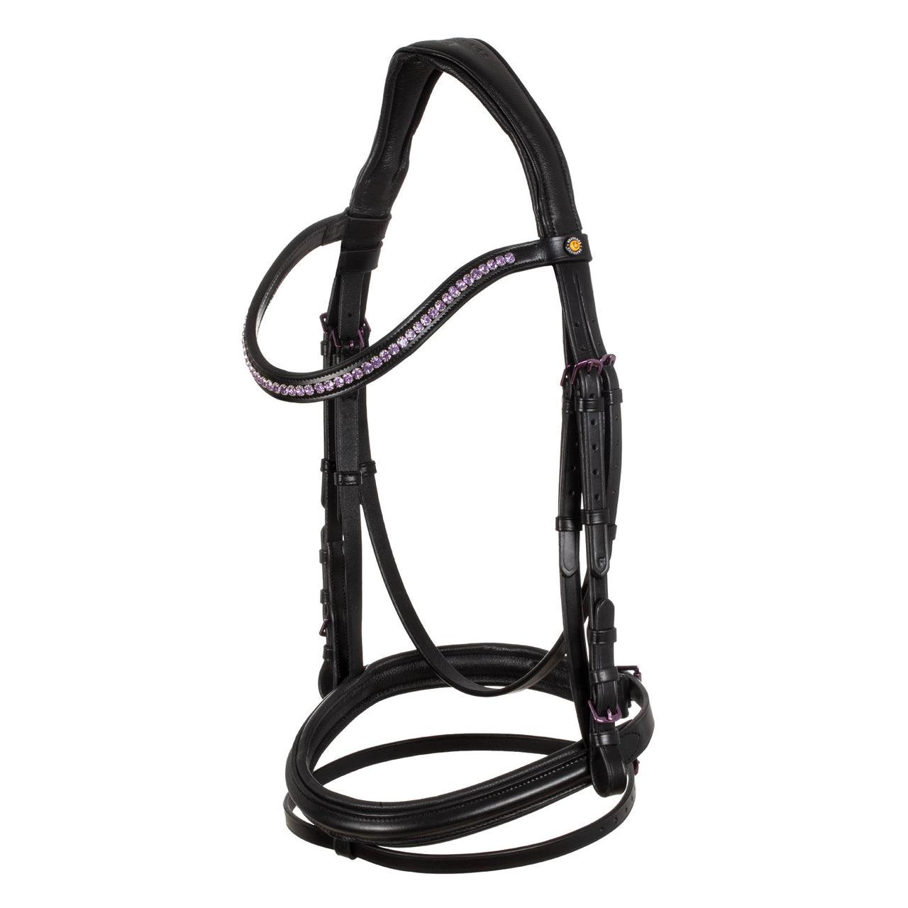 BRIGLIA NERA ANATOMICA IN PELLE | Briglie e Accessori | Corone | Equestro