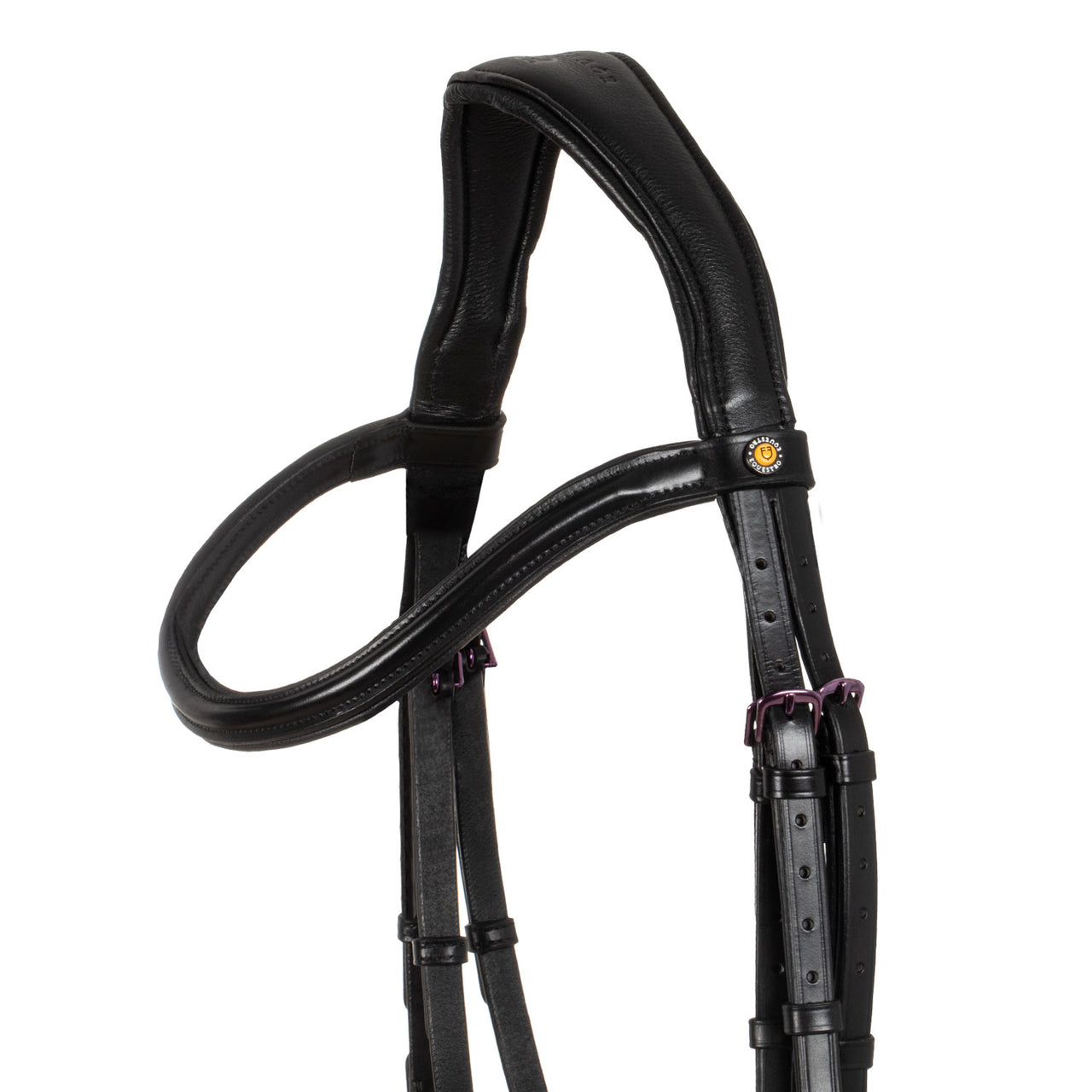 BRIGLIA NERA ANATOMICA IN PELLE | Briglie e Accessori | Corone | Equestro