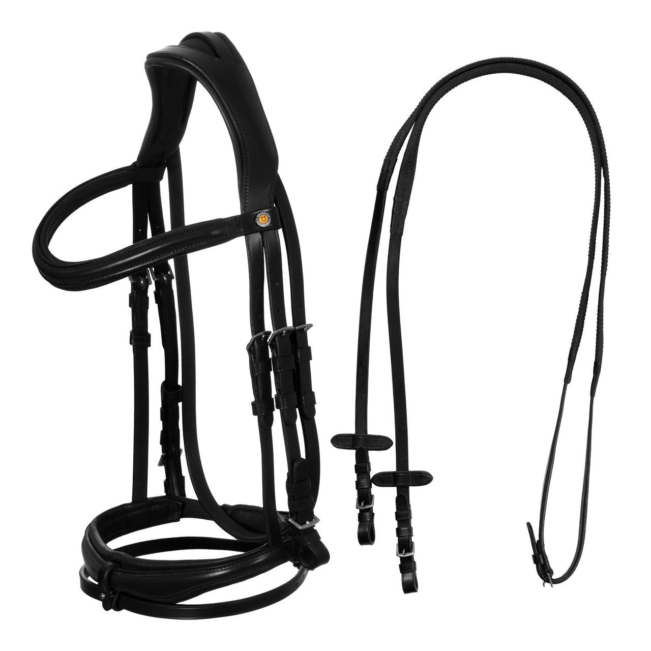 Testiera inglese con capezzina anatomica | Briglie e Accessori | Corone | Equestro