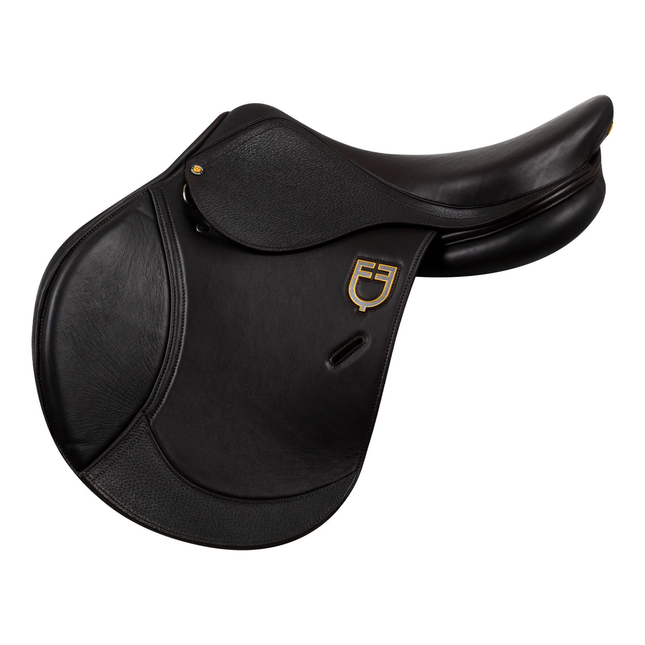 Sella da salto Earth doppiata logo a rilievo | Selle e Accessori | Selle da Salto | Equestro