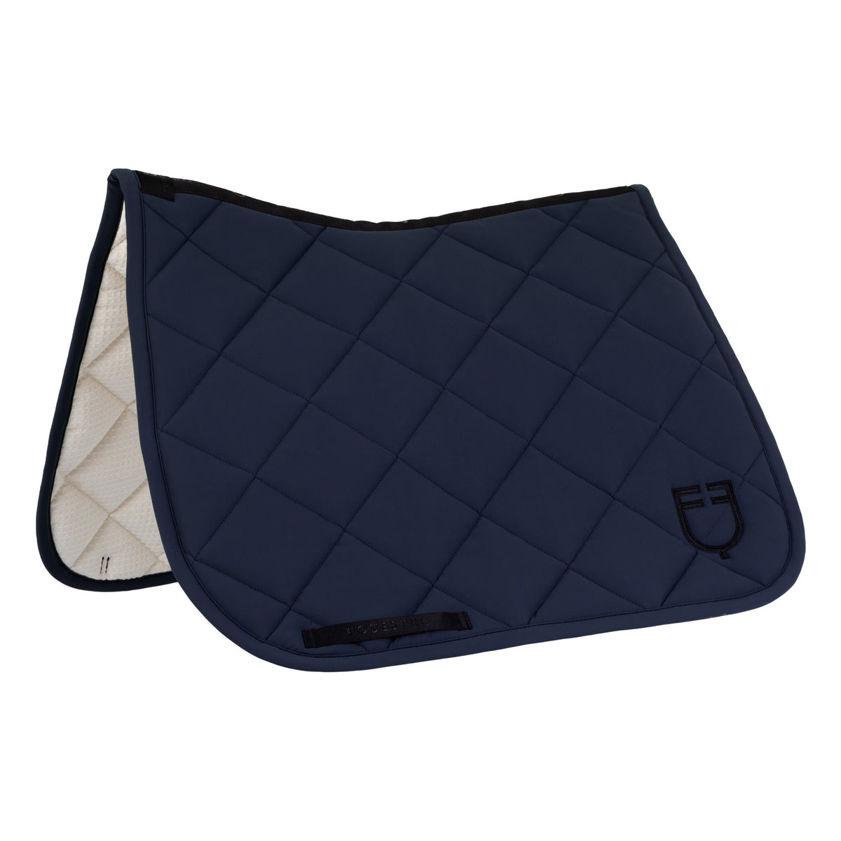 Sottosella da dressage con trapuntatura a rombi e logo ricamato | Sottosella e Accessori | Sottosella Dressage | Equestro