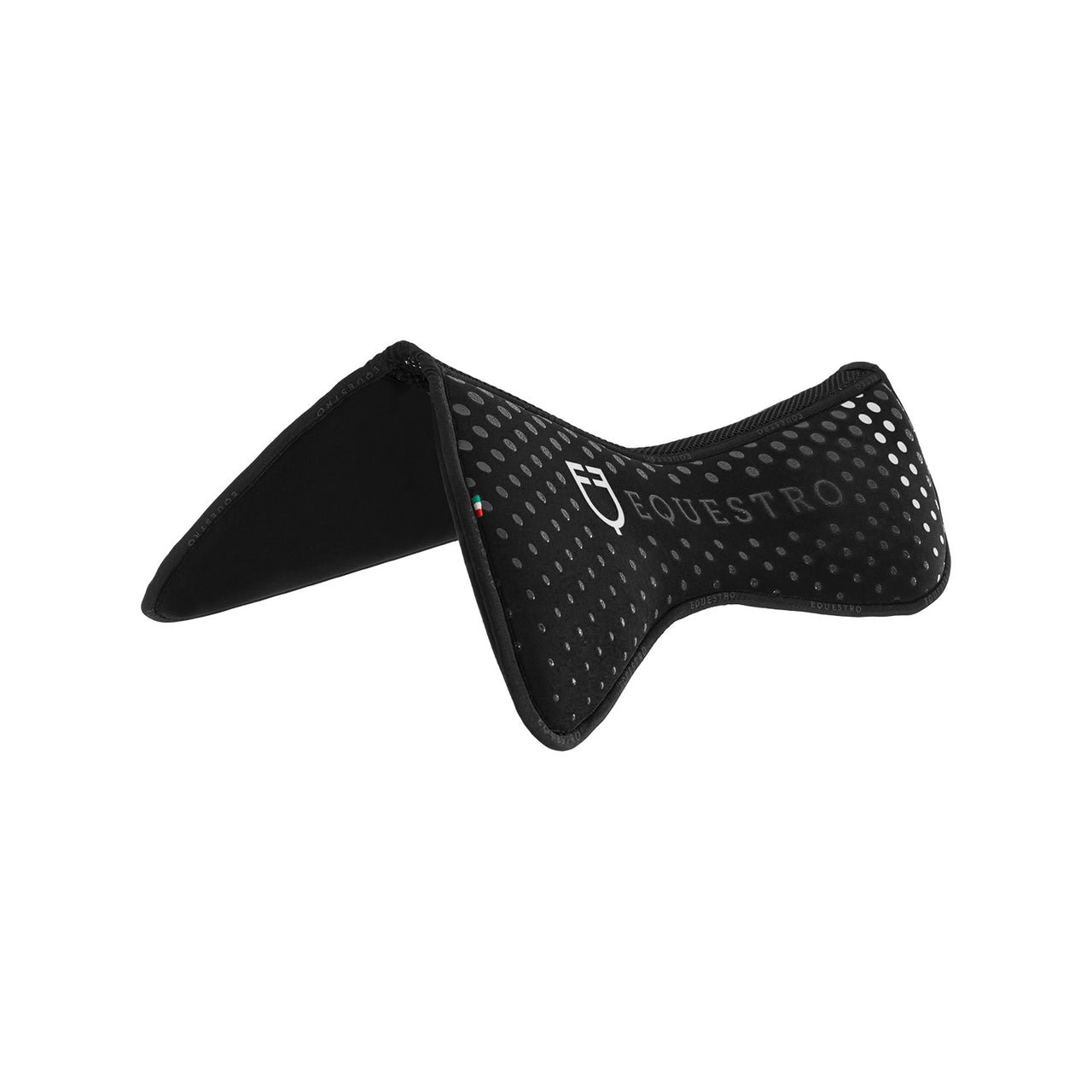 Compensatore sella in memory foam con grip in silicone e logo | Sottosella e Accessori | Sottosella in Pelle di Agnello | Equestro