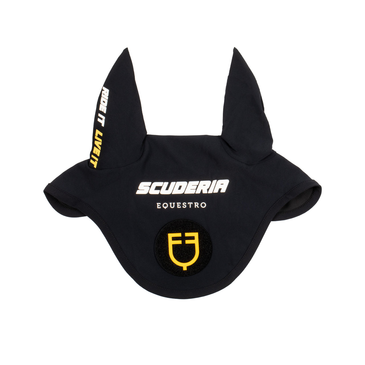 Cuffietta tessuto tecnico con patch Scuderia Equestro | Sottosella e Accessori | Veli Antimosche | Equestro