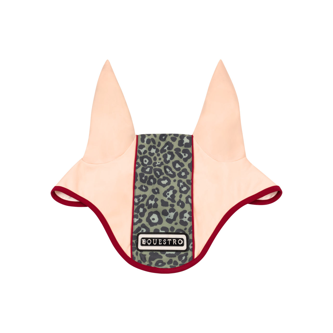 Cuffietta in tessuto tecnico con fascia centrale leopardata | Sottosella e Accessori | Veli Antimosche | Equestro