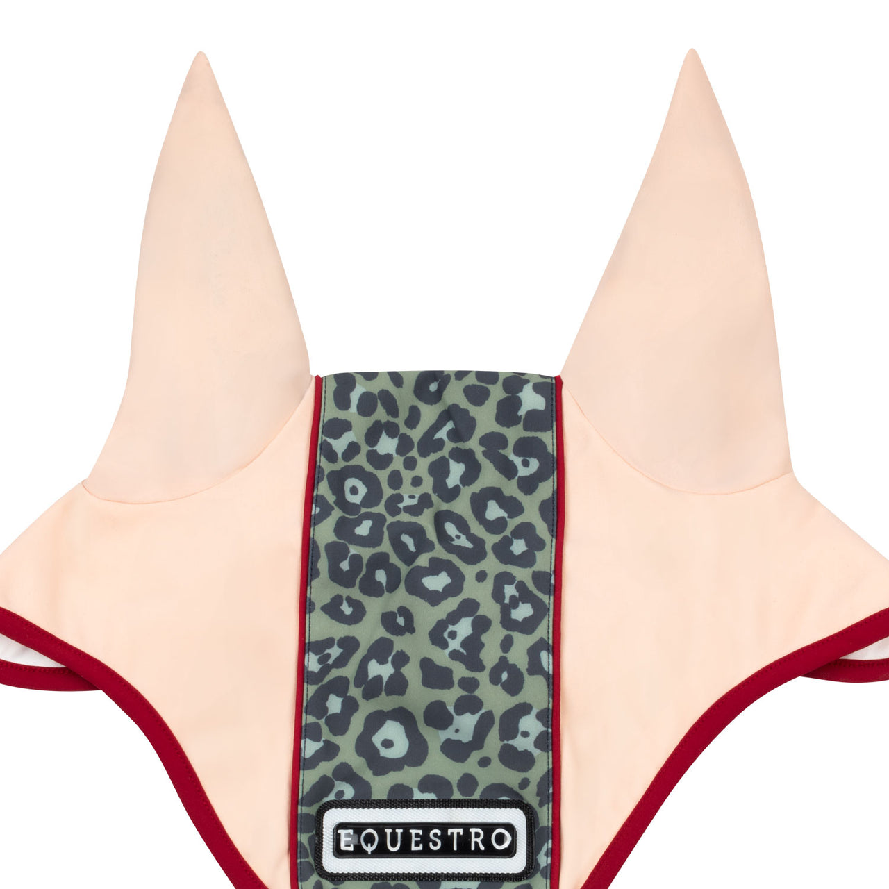 Cuffietta in tessuto tecnico con fascia centrale leopardata | Sottosella e Accessori | Veli Antimosche | Equestro