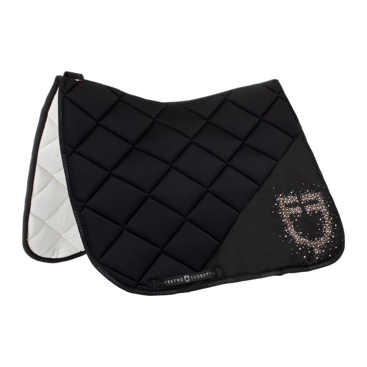 Sottosella da dressage in tessuto tecnico con logo in strass | Sottosella e Accessori | Sottosella Dressage | Equestro
